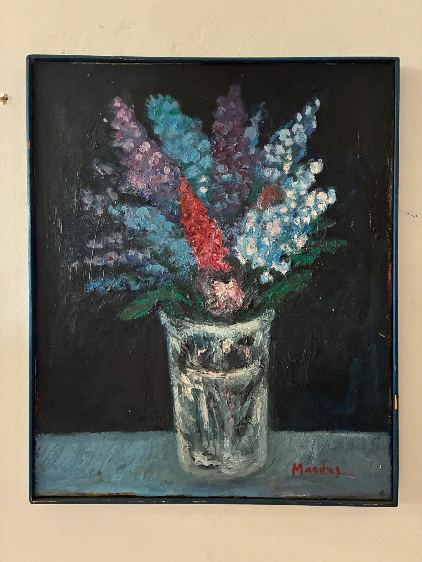 Abstract floral painting