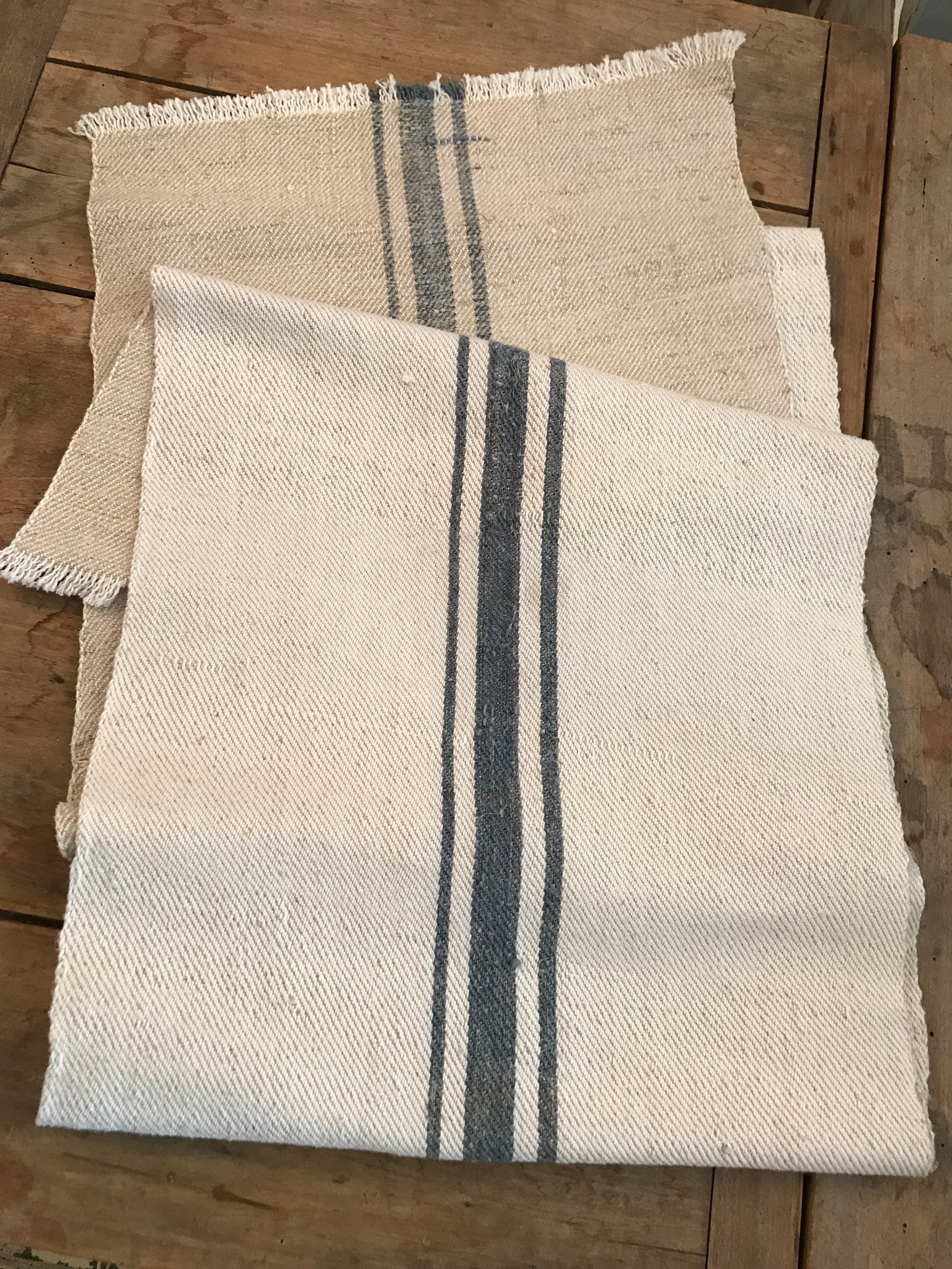 Antique linen table runner