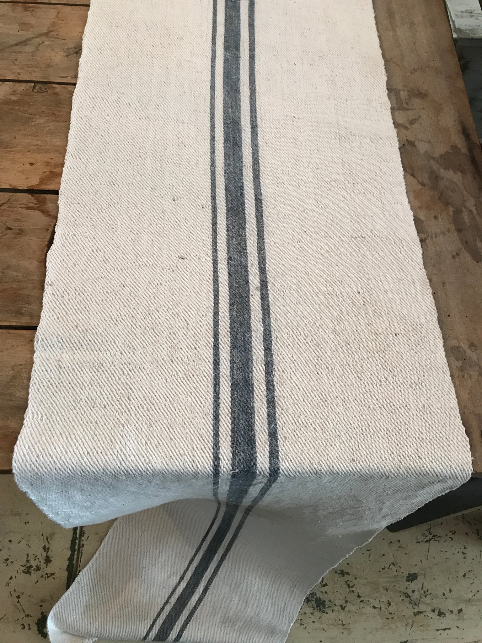 Antique linen table runner