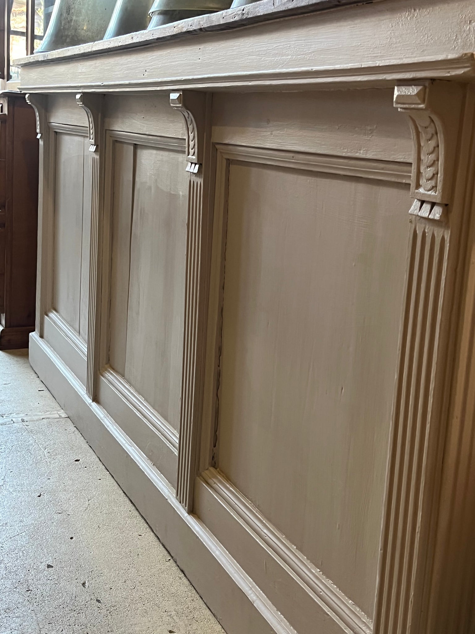 French antique shop counter