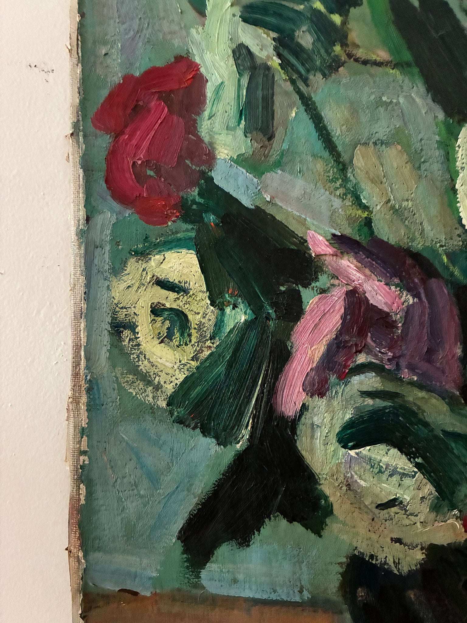 Antique abstract floral