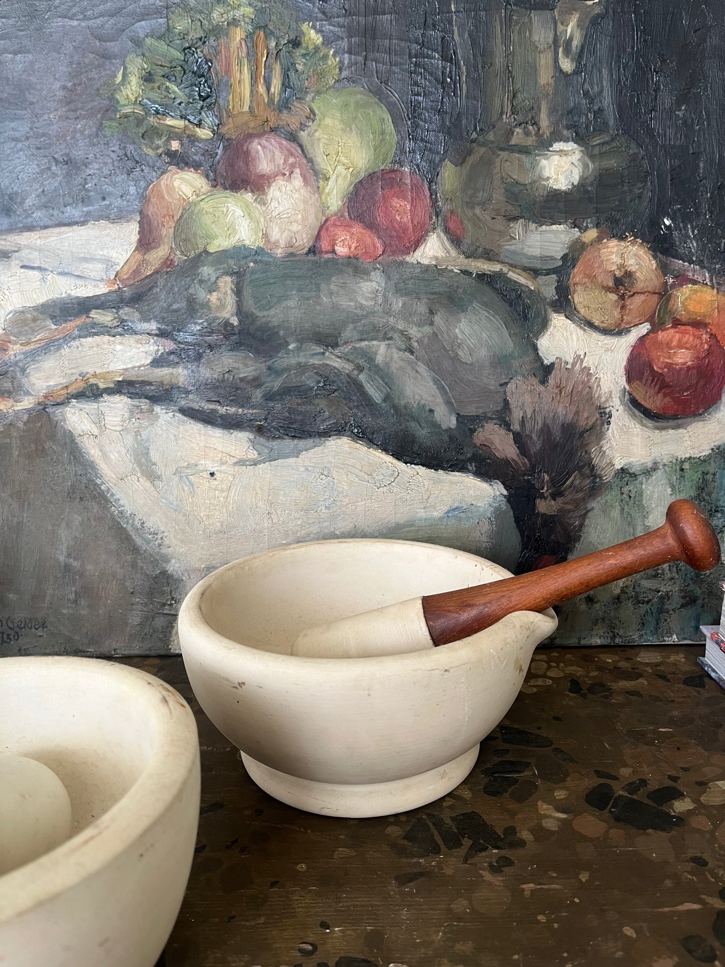 Antique pestle and mortar