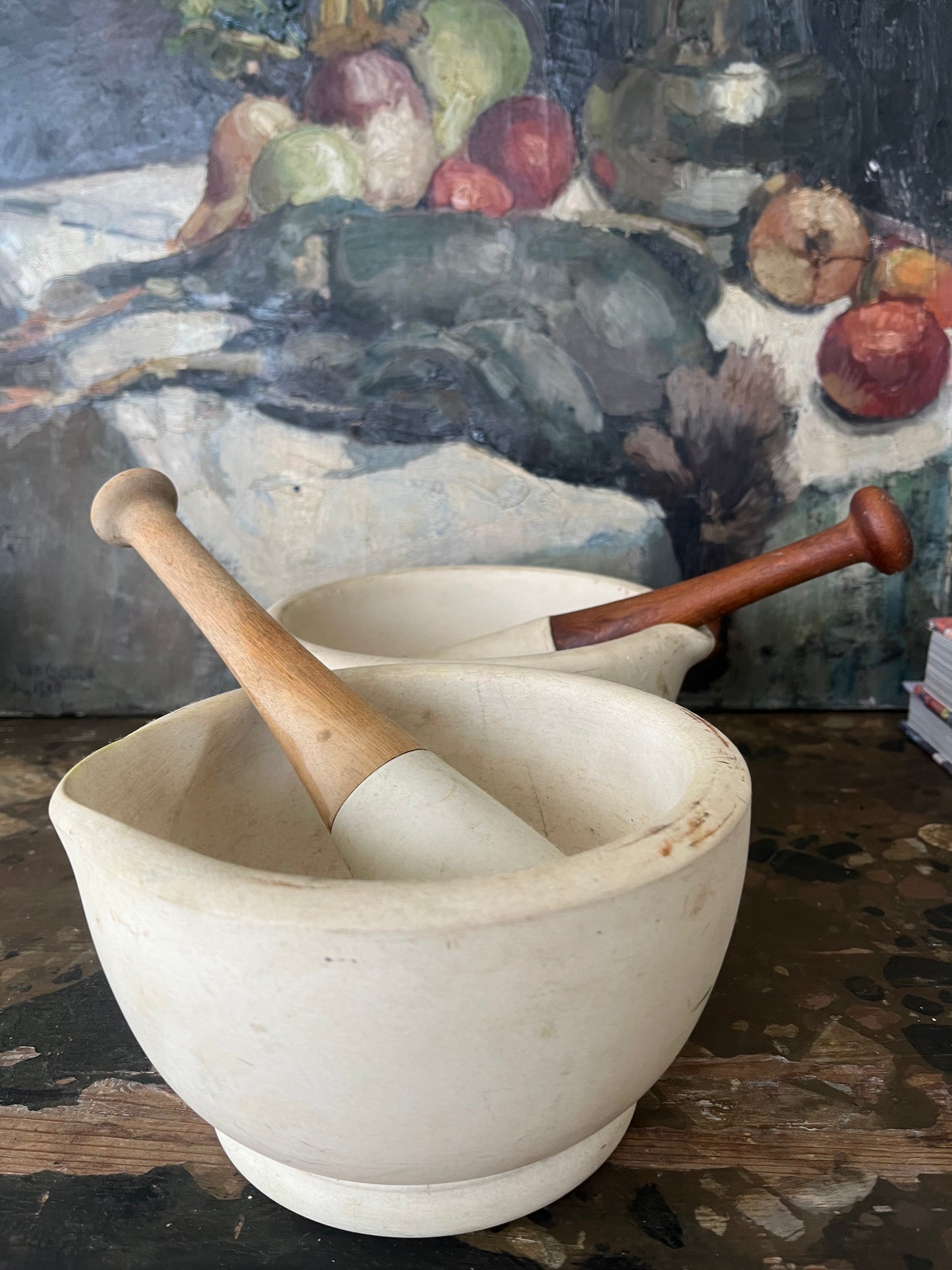 Antique pestle and mortar