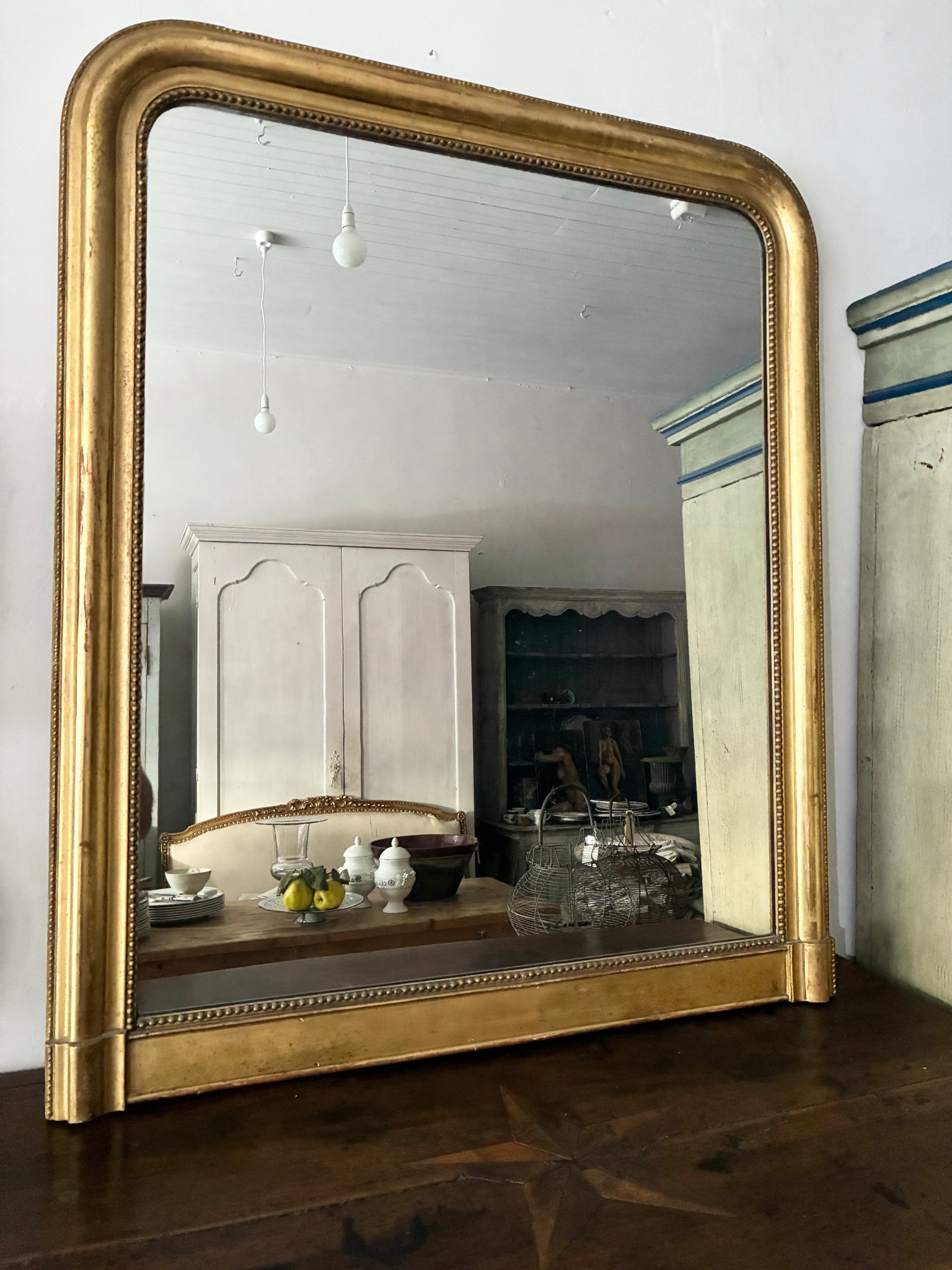 French 19th century Gilt Mirror