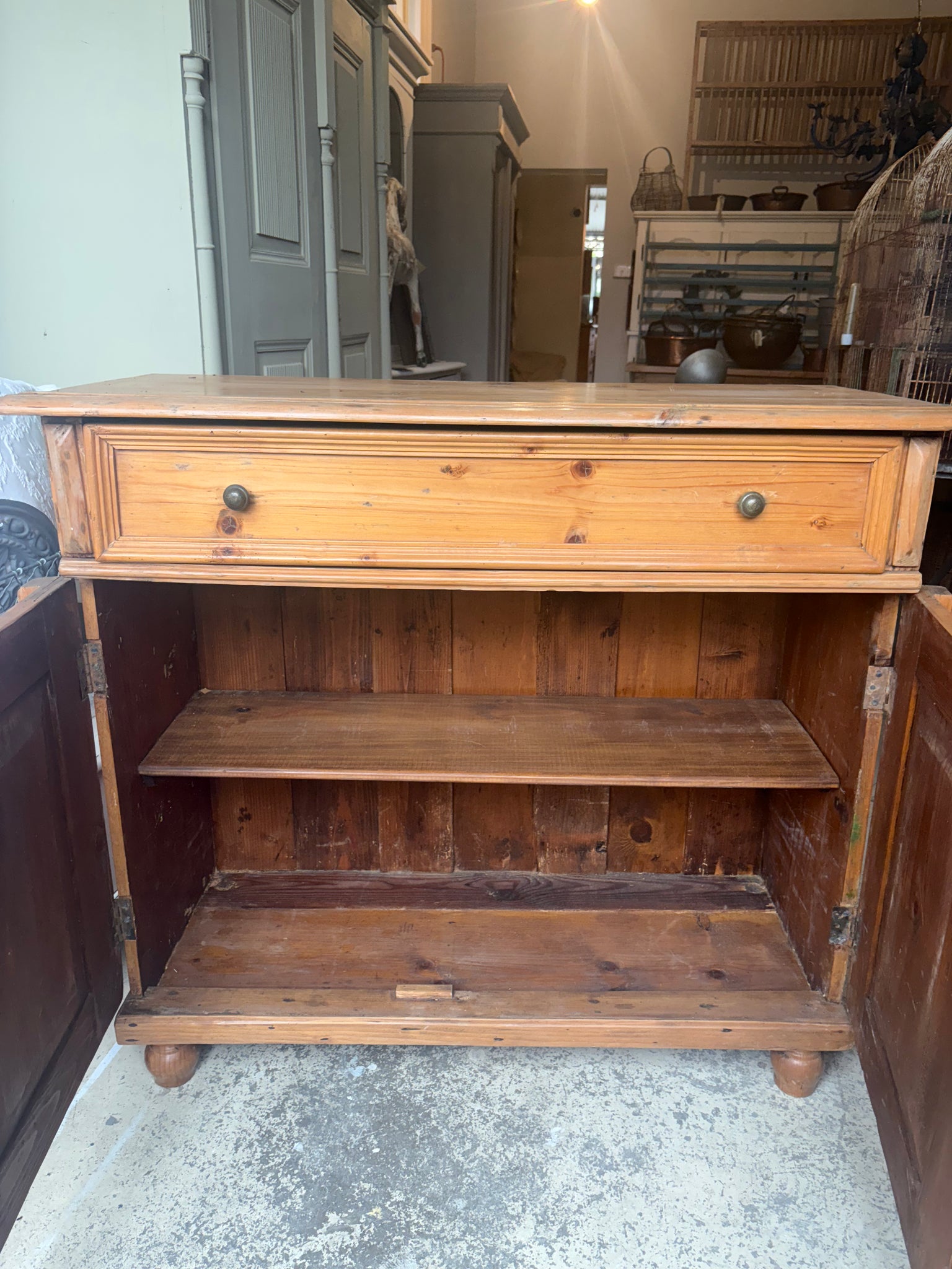 European pine buffet