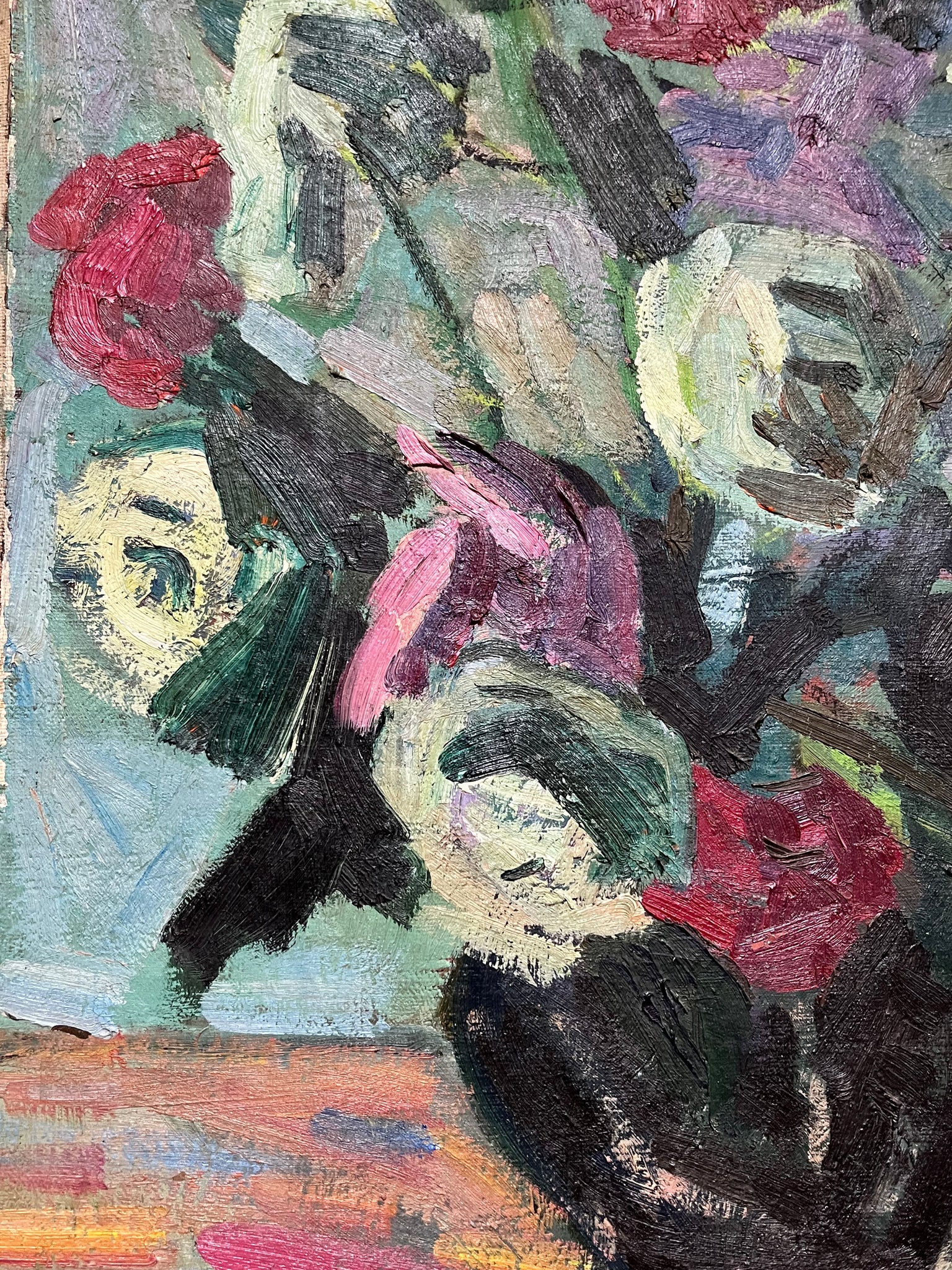Antique abstract floral
