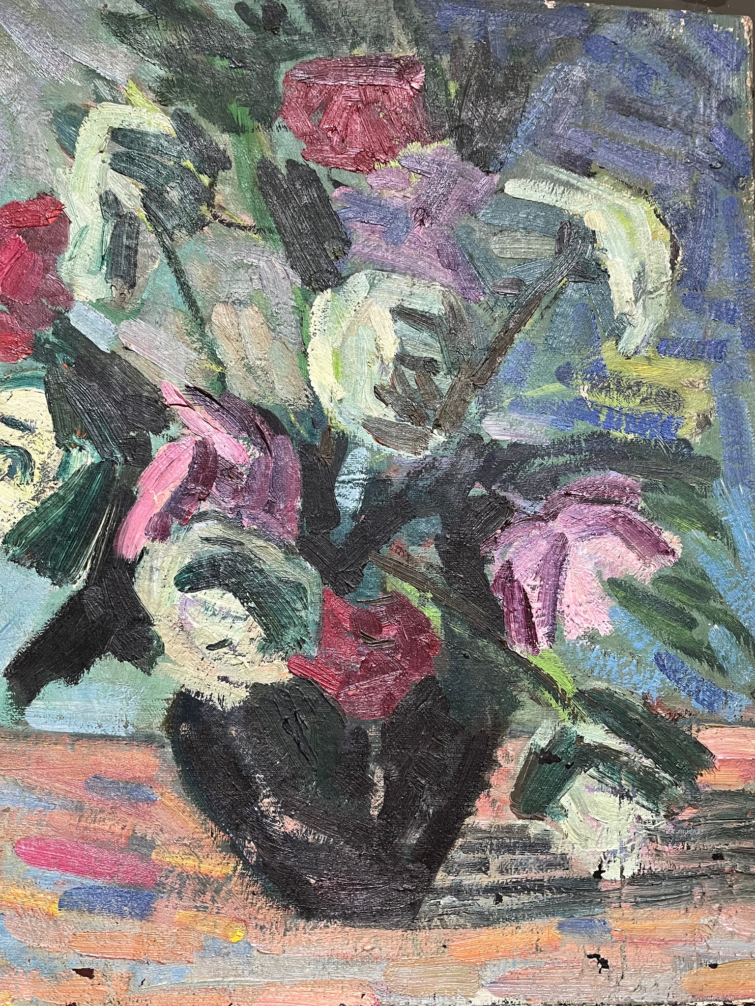 Antique abstract floral