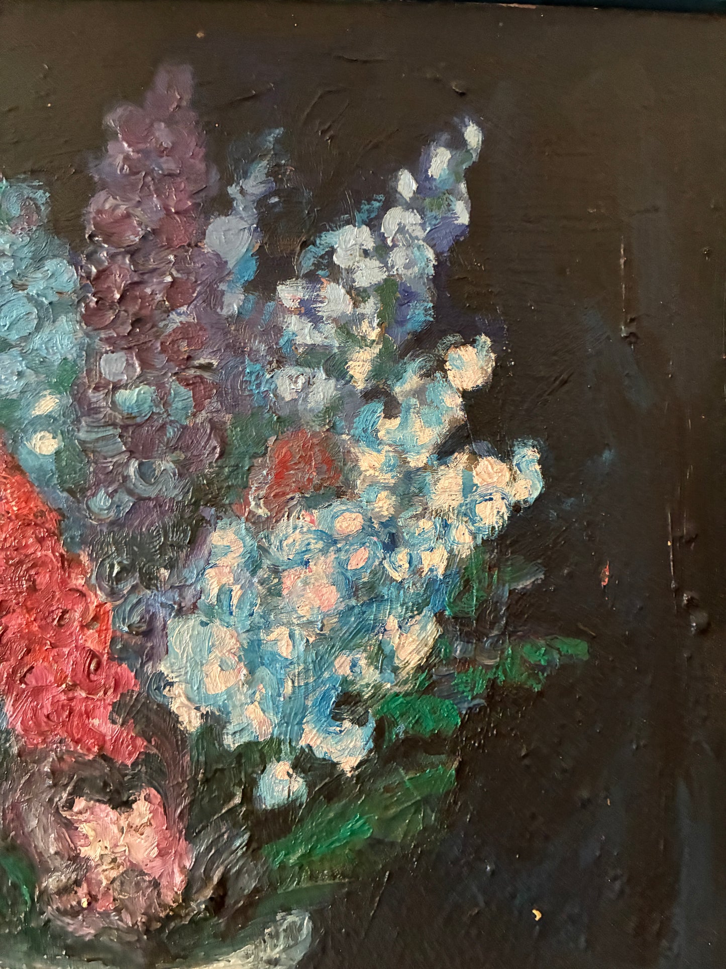 Abstract floral painting