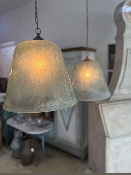 Antique French cloche Lights