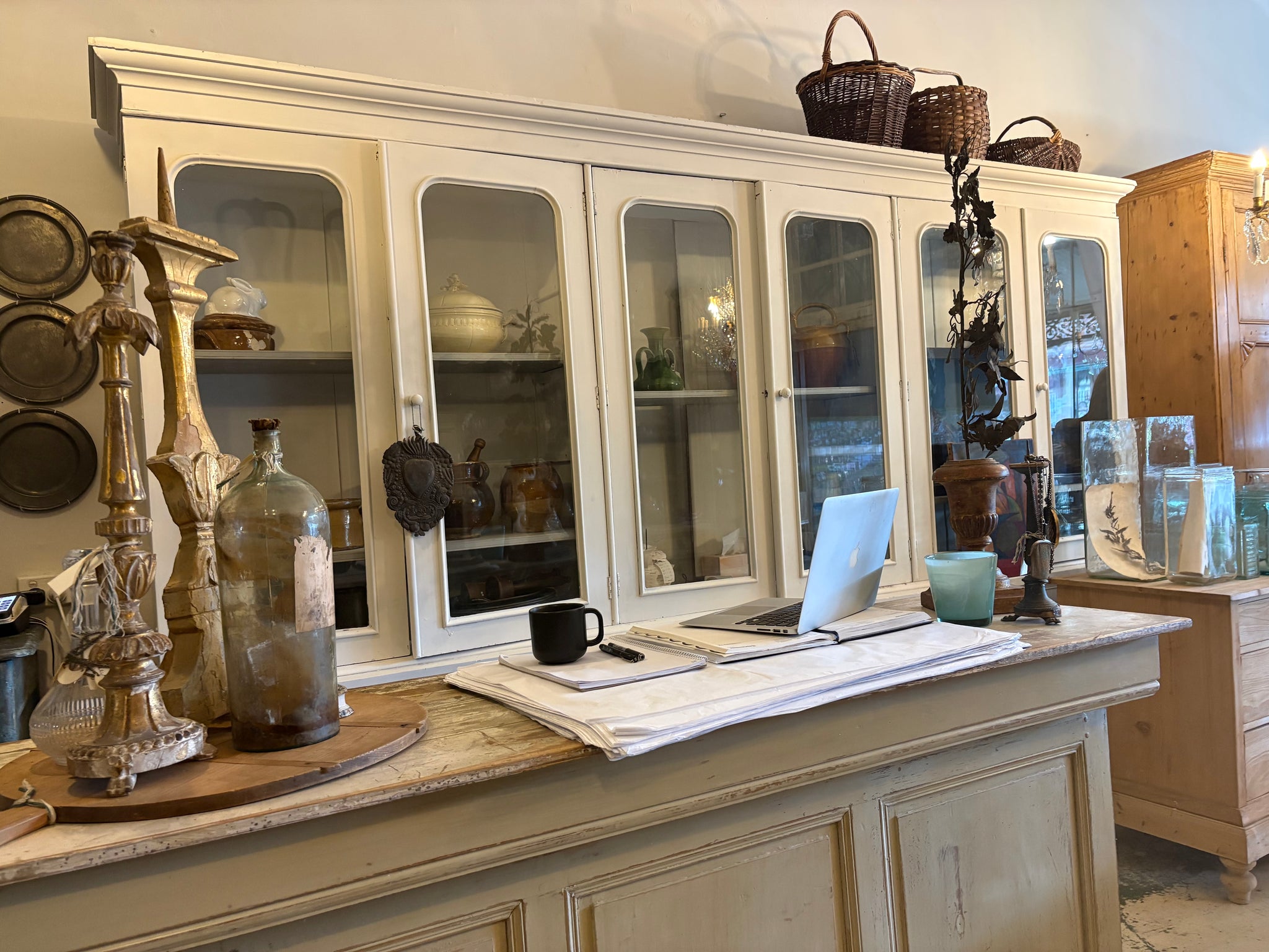 Very large ex museum display case /Bookcase
