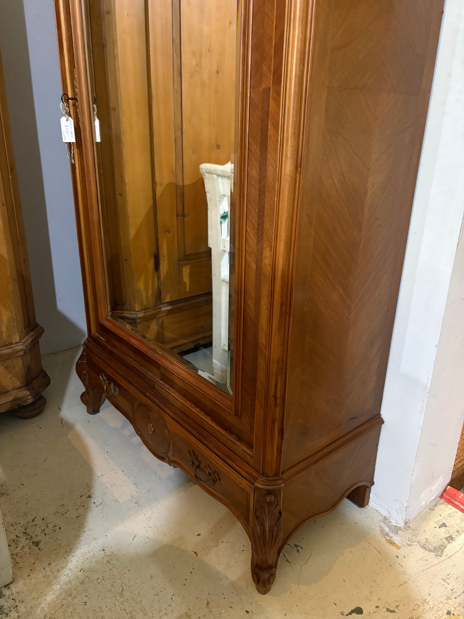 French single door armoire