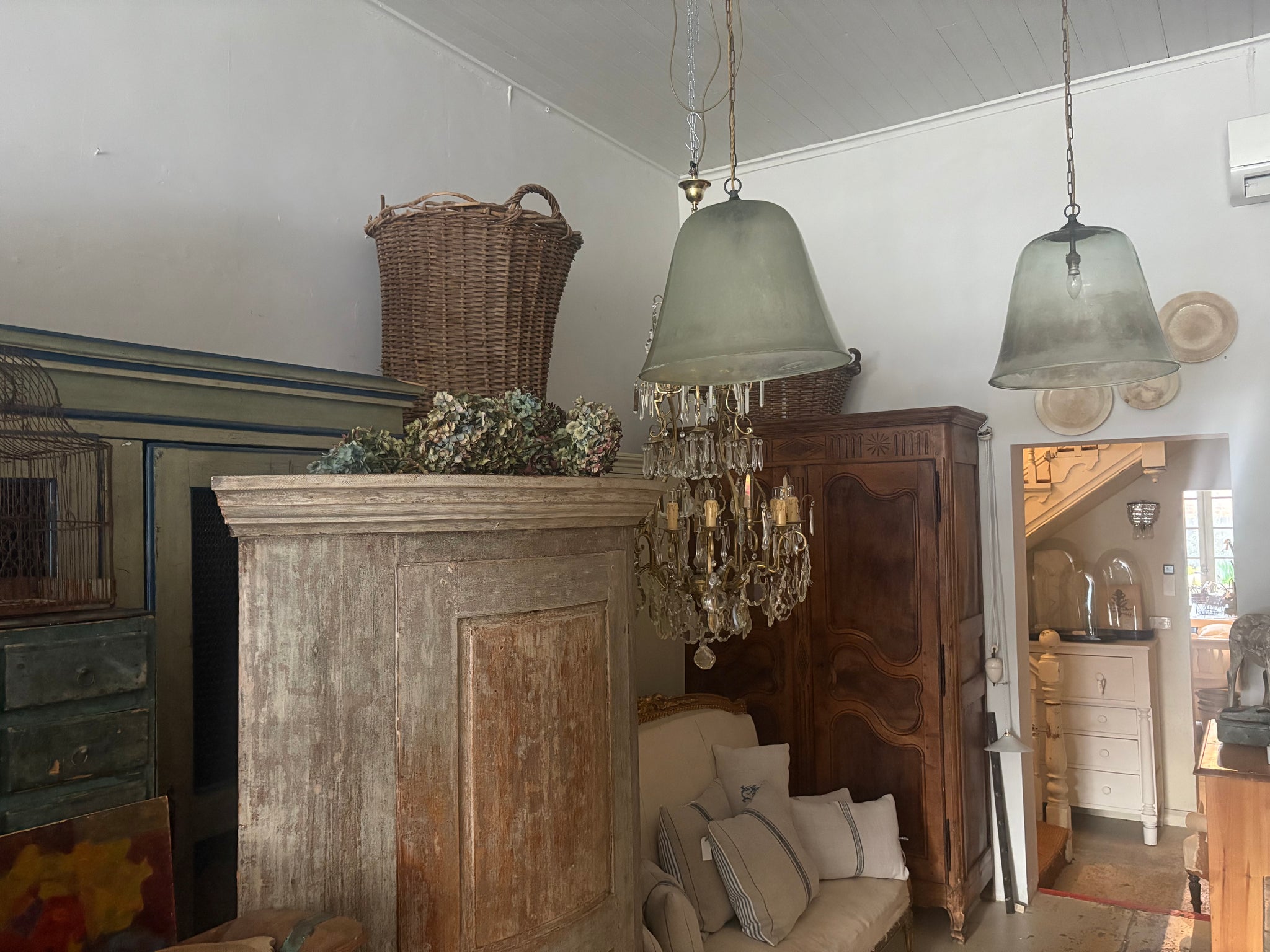 Antique French cloche Lights