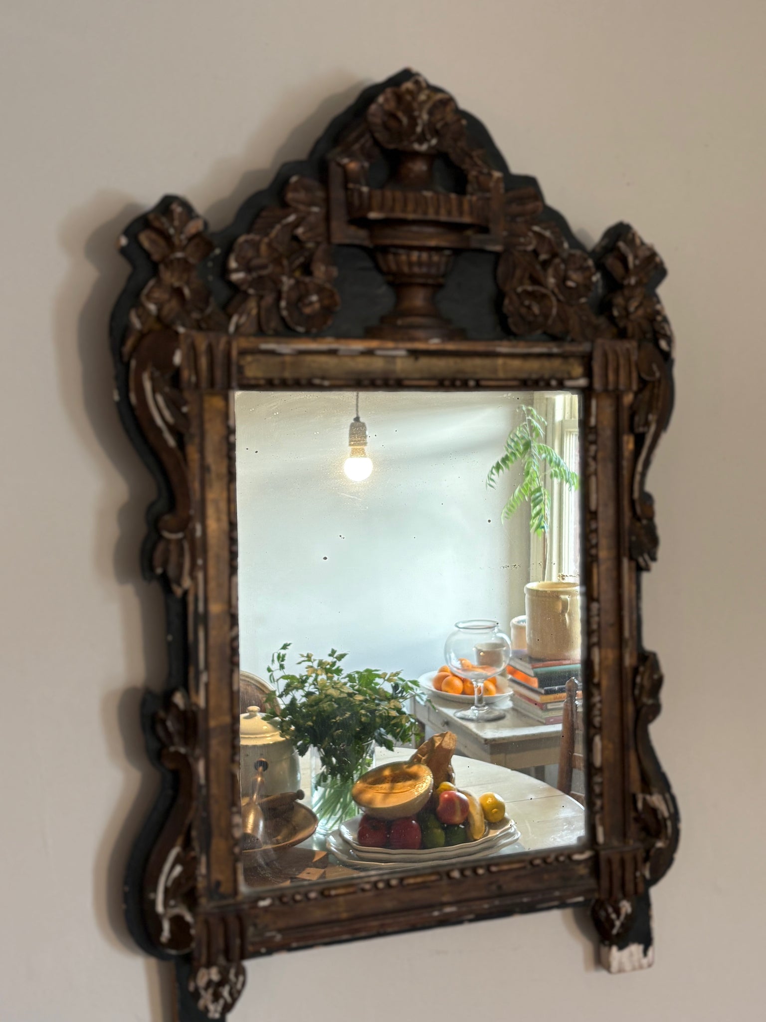 Antique French wedding mirror