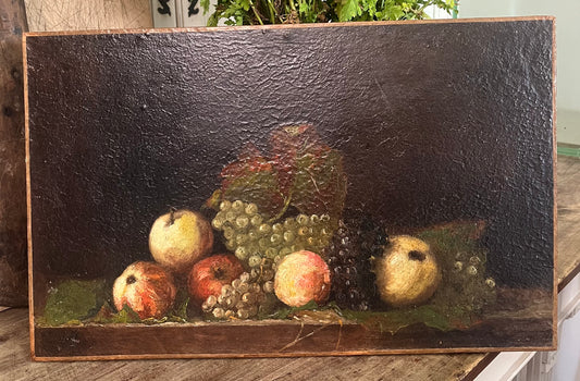 Antique fruit still life painting