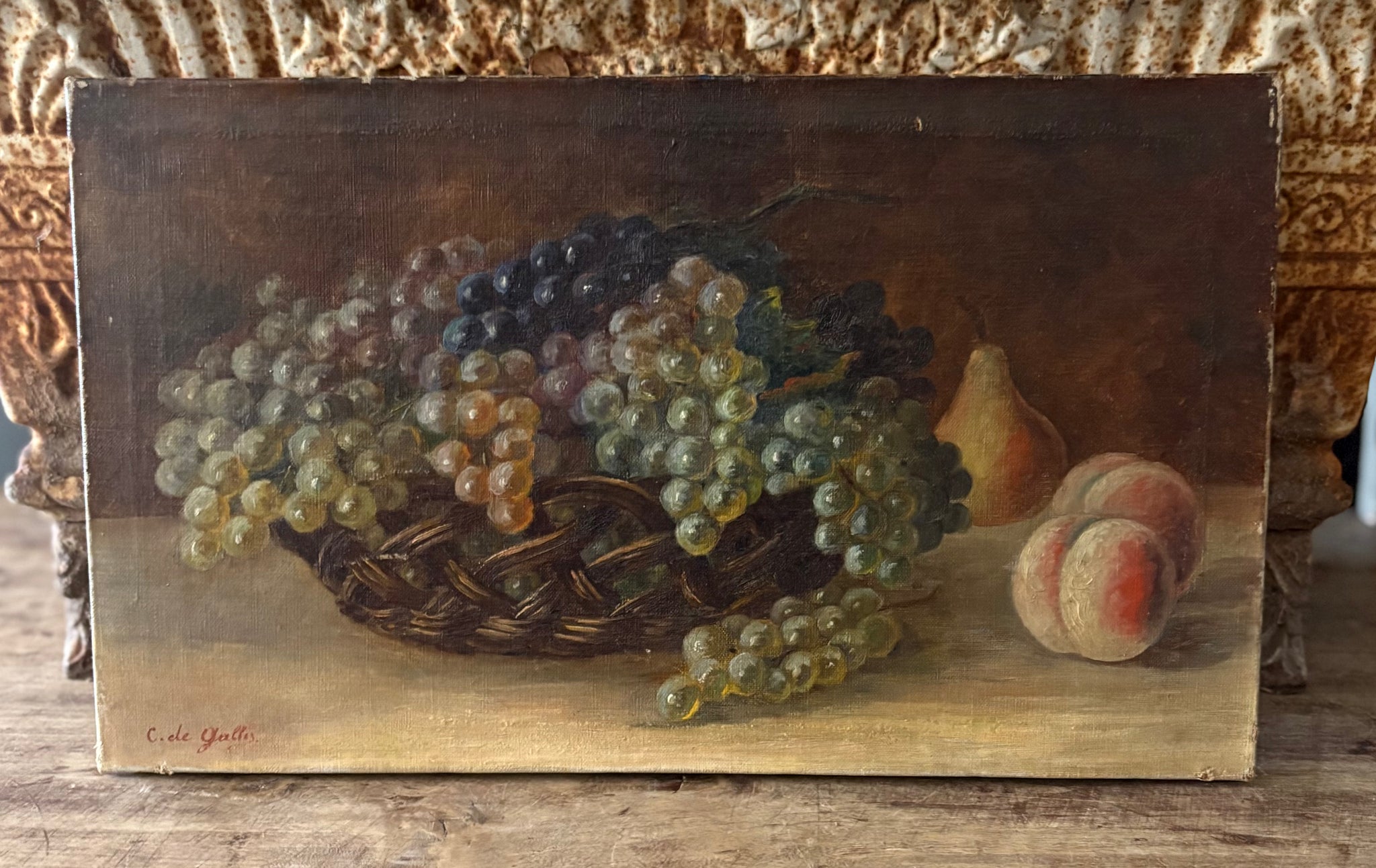 French still life oil painting