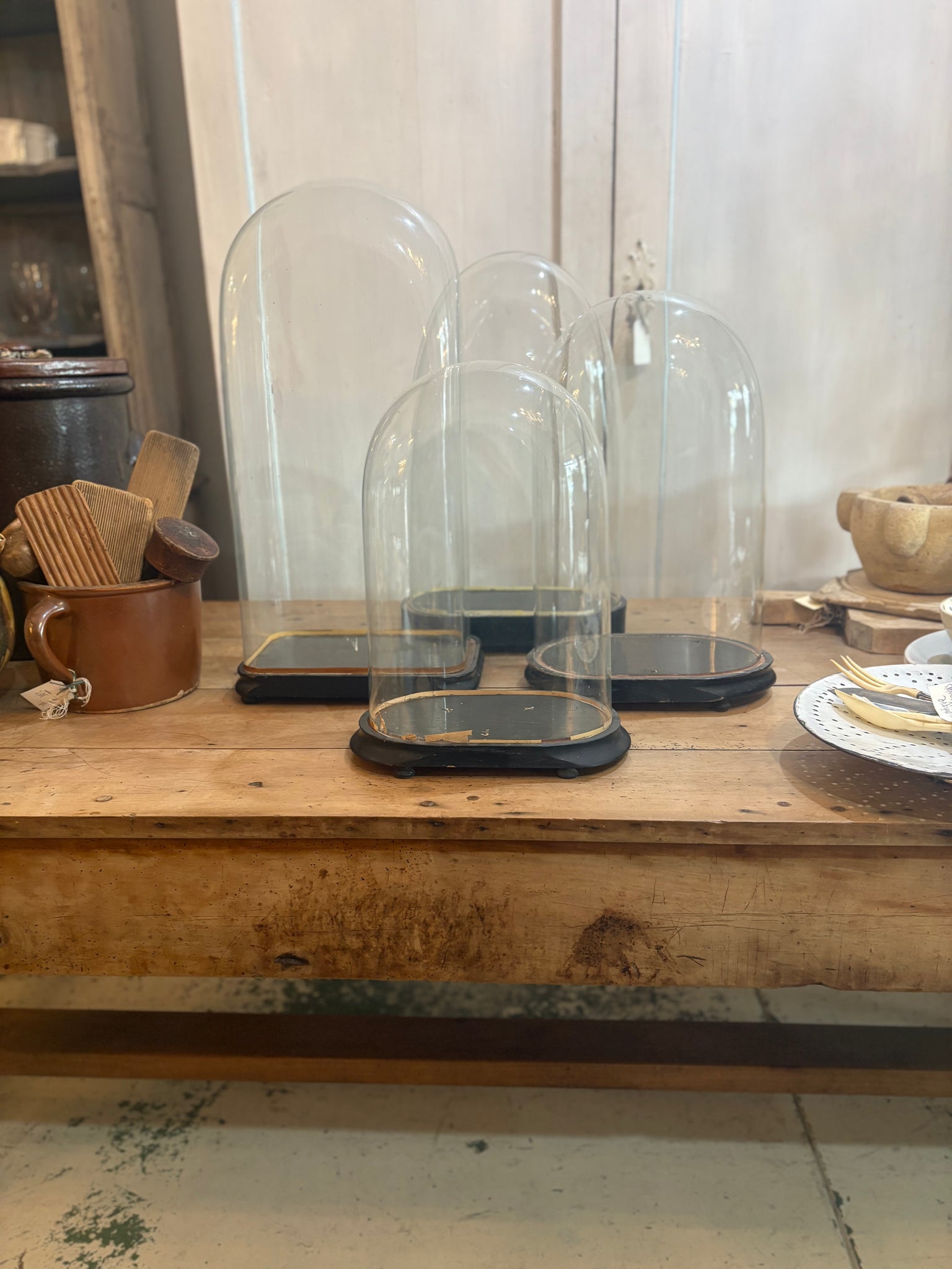 Antique French glass dome