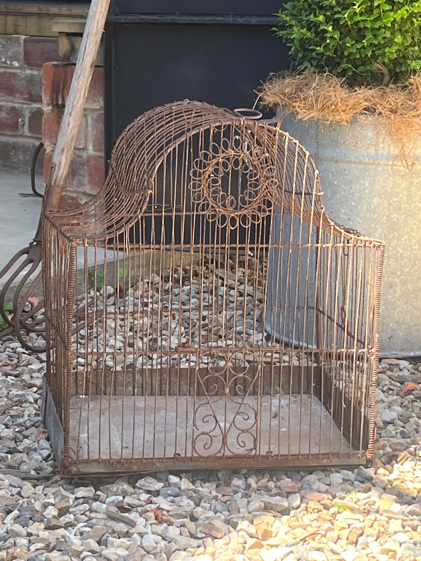 Antique Wirework birdcage