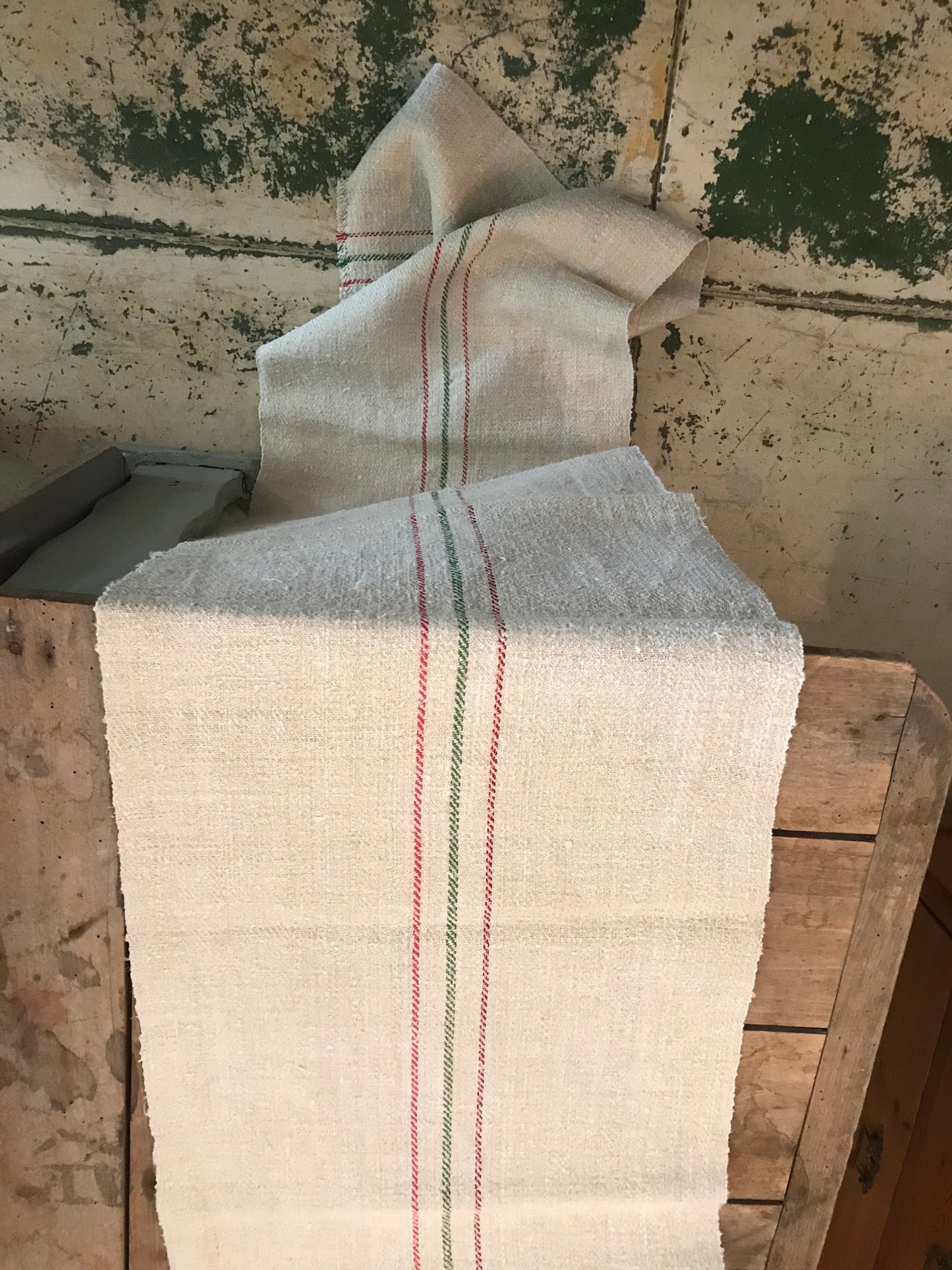 Antique linen table runner