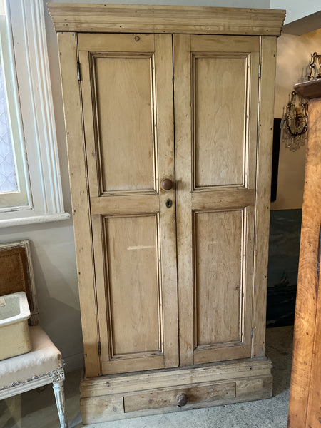 Antique European pine cupboard