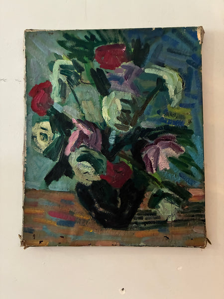 Antique abstract floral