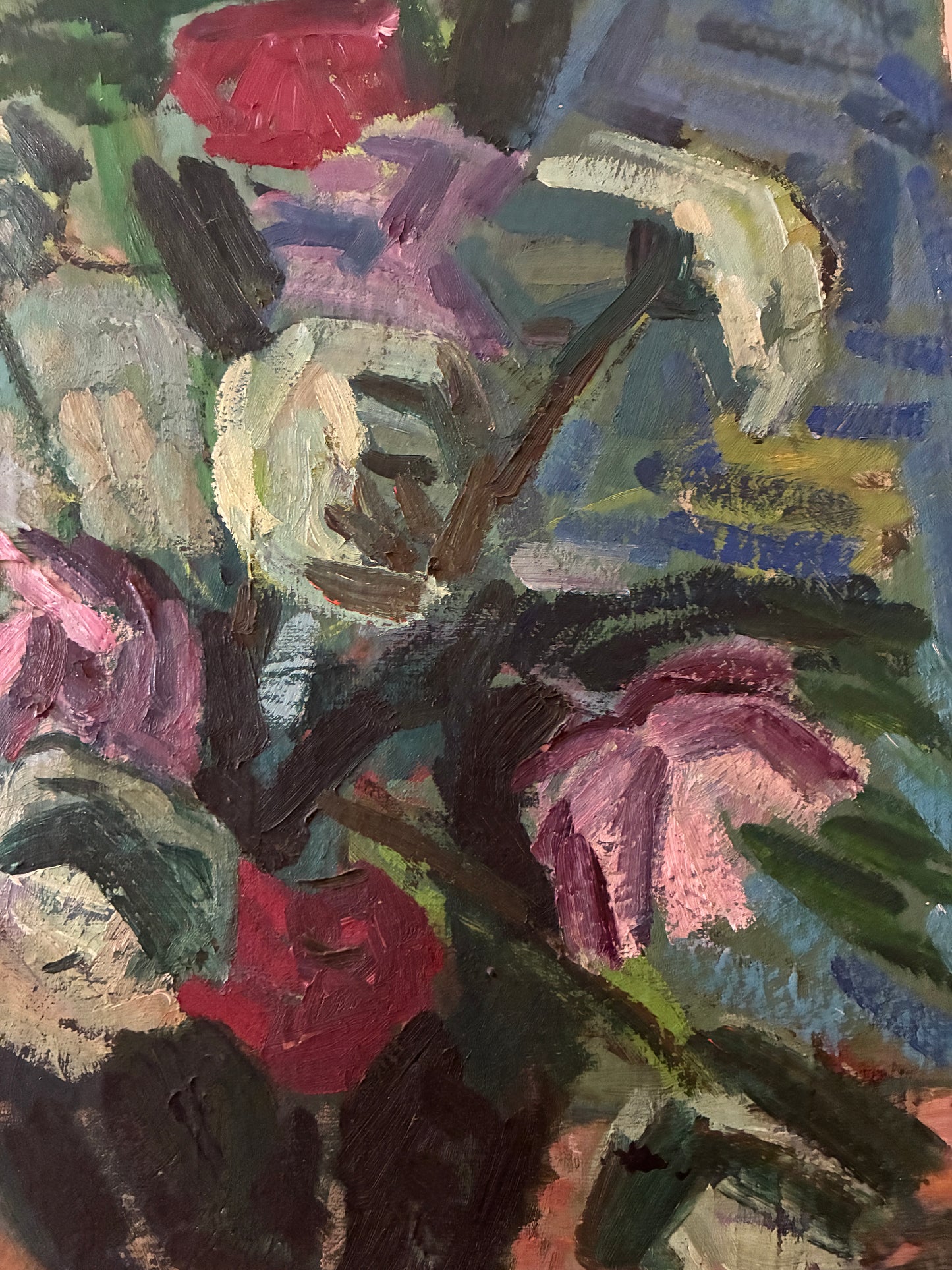 Antique abstract floral