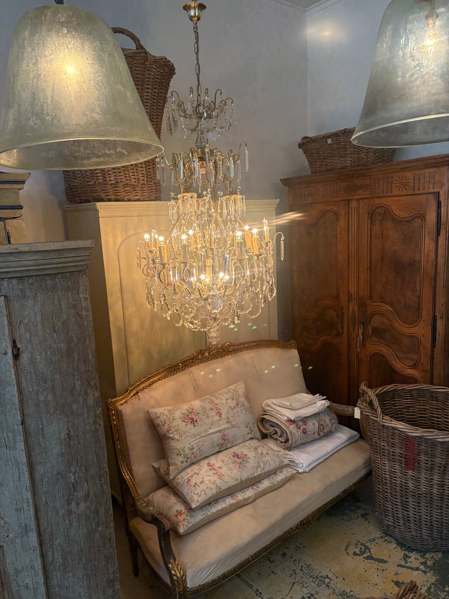 Large Antique French chandelier