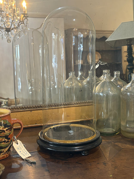 Antique French glass dome