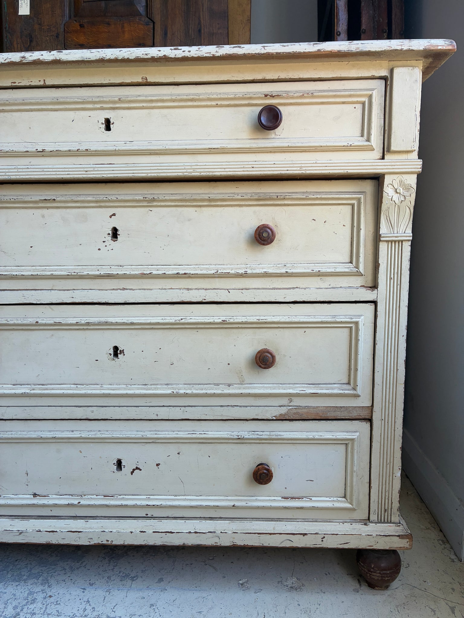 Painted chest drawers