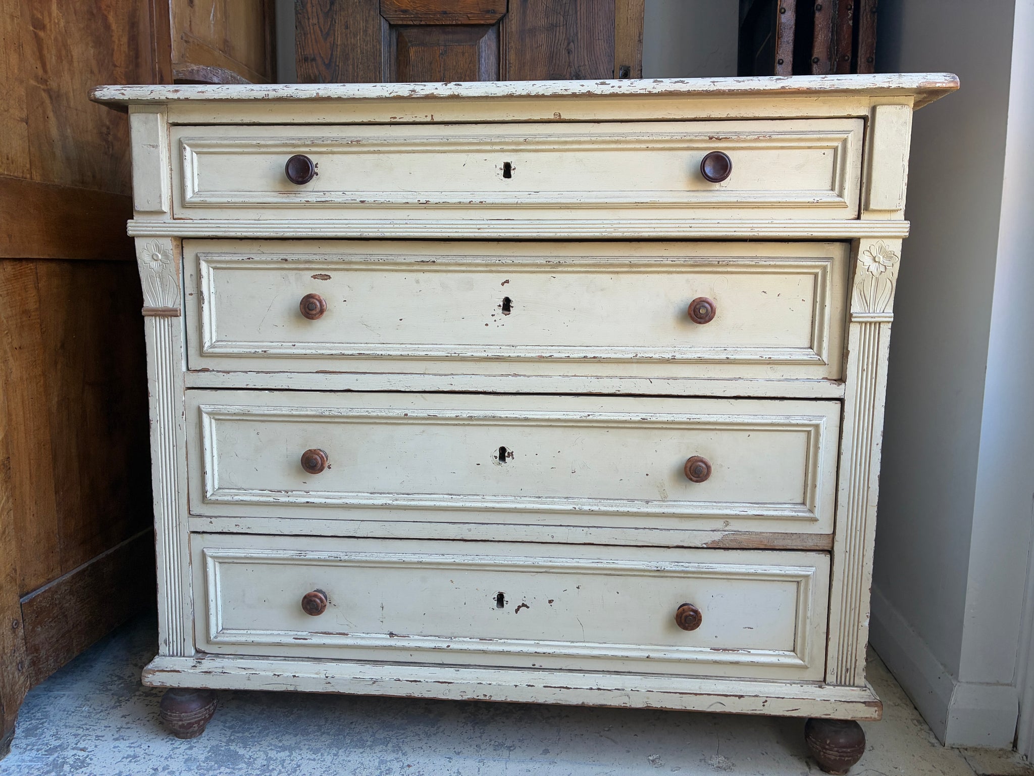Painted chest drawers