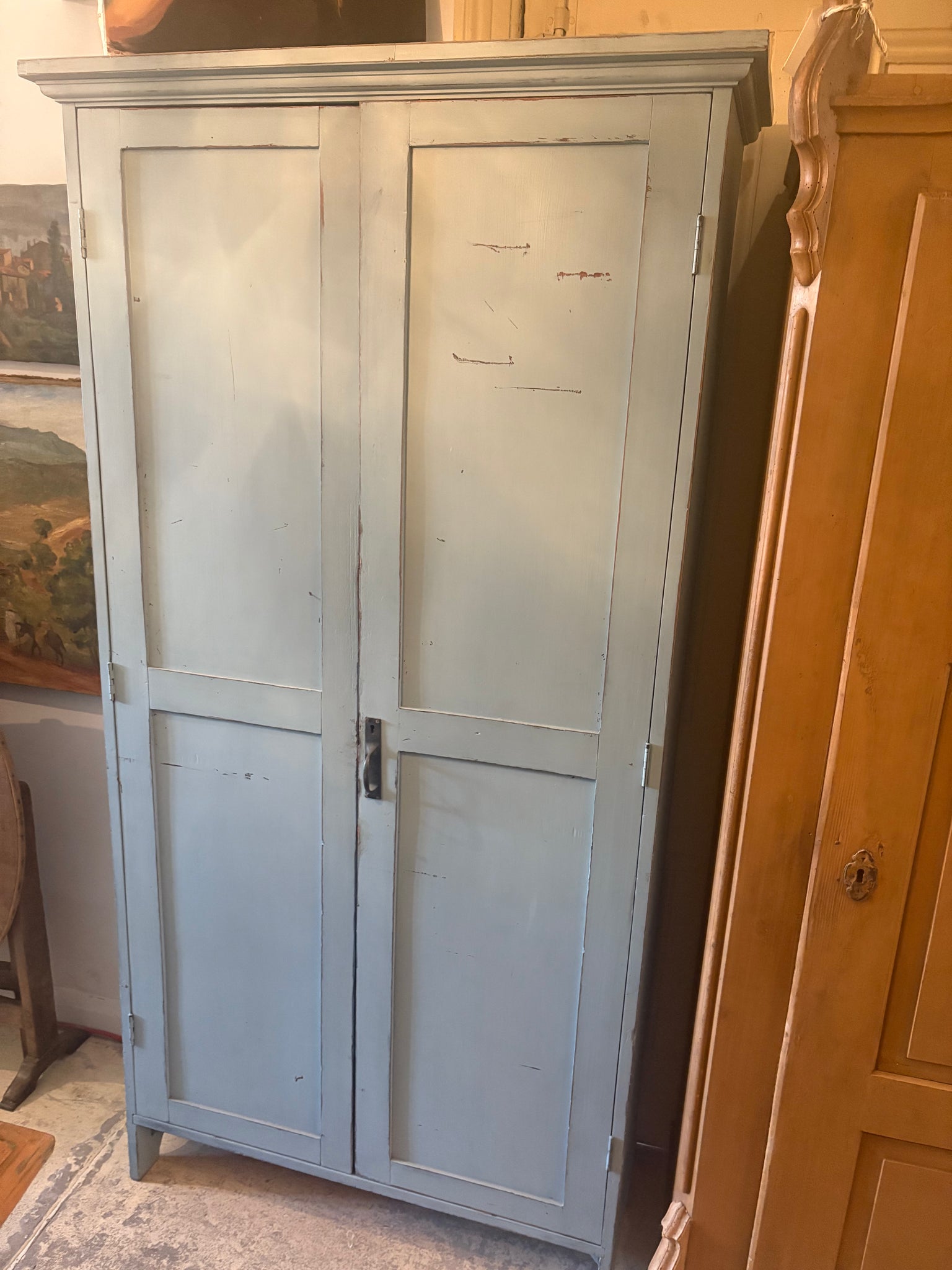 Painted linen /storage cupboard