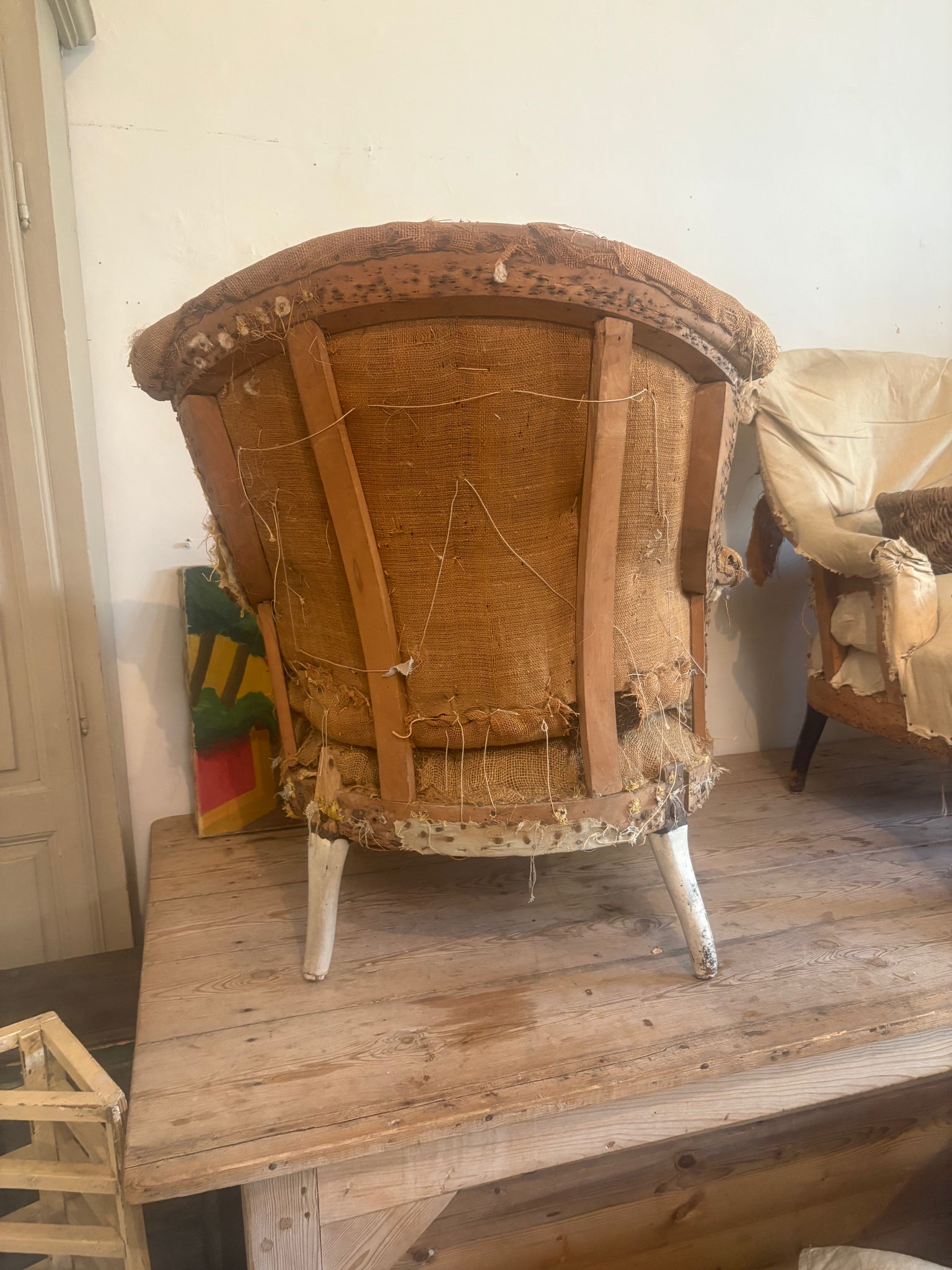 French deconstructed armchair