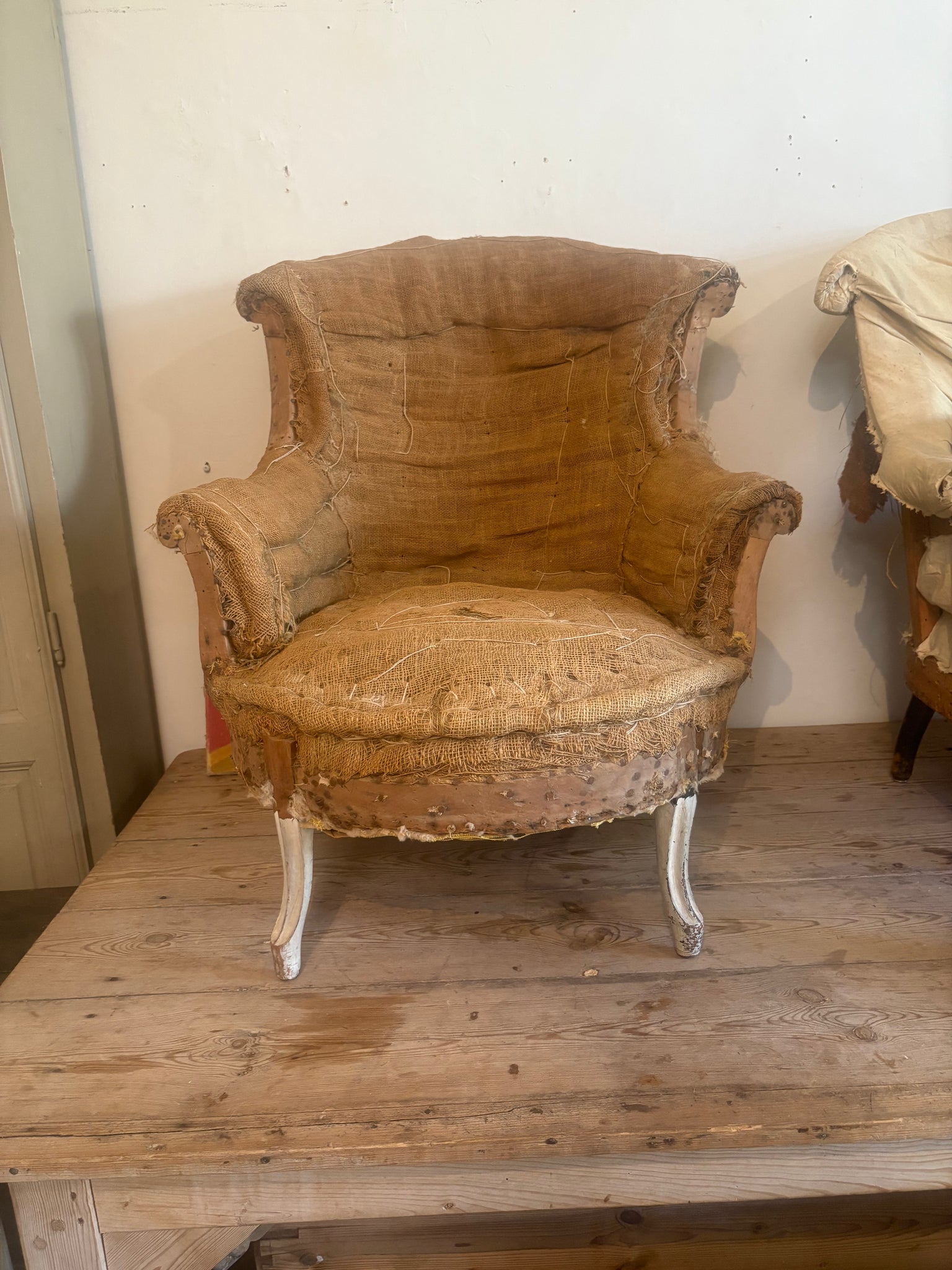French deconstructed armchair