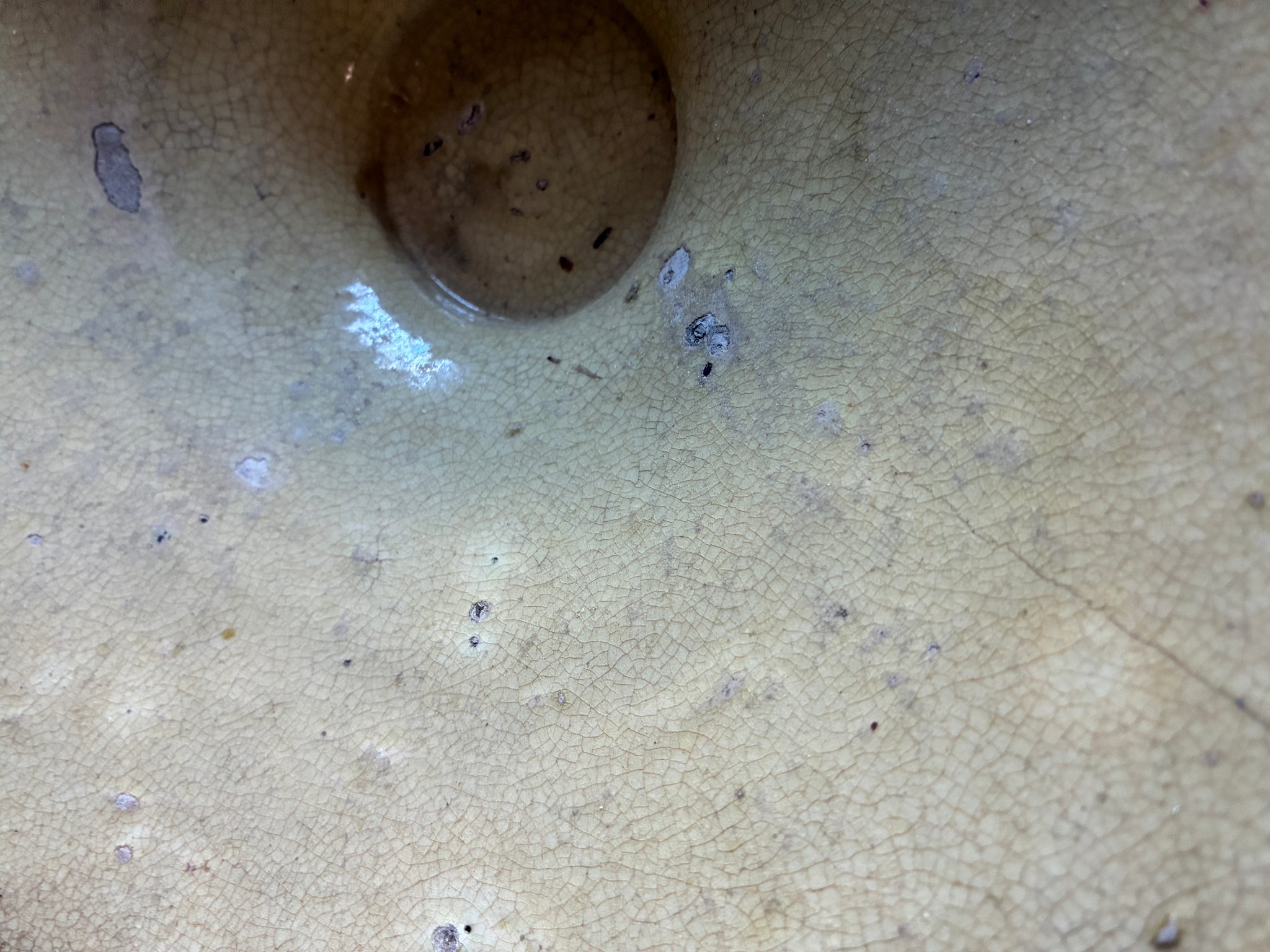 Antique pottery bowl