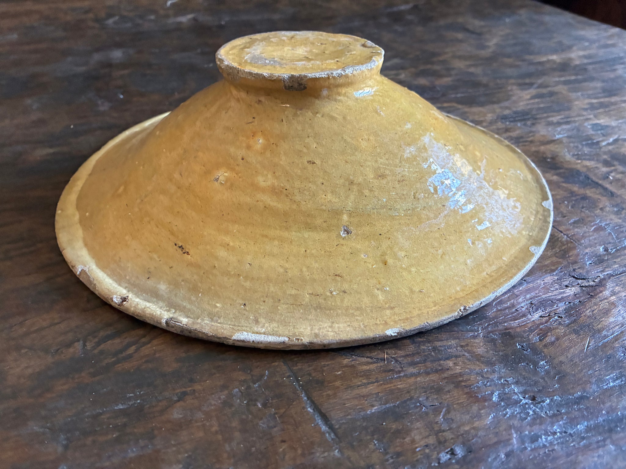 Antique pottery bowl