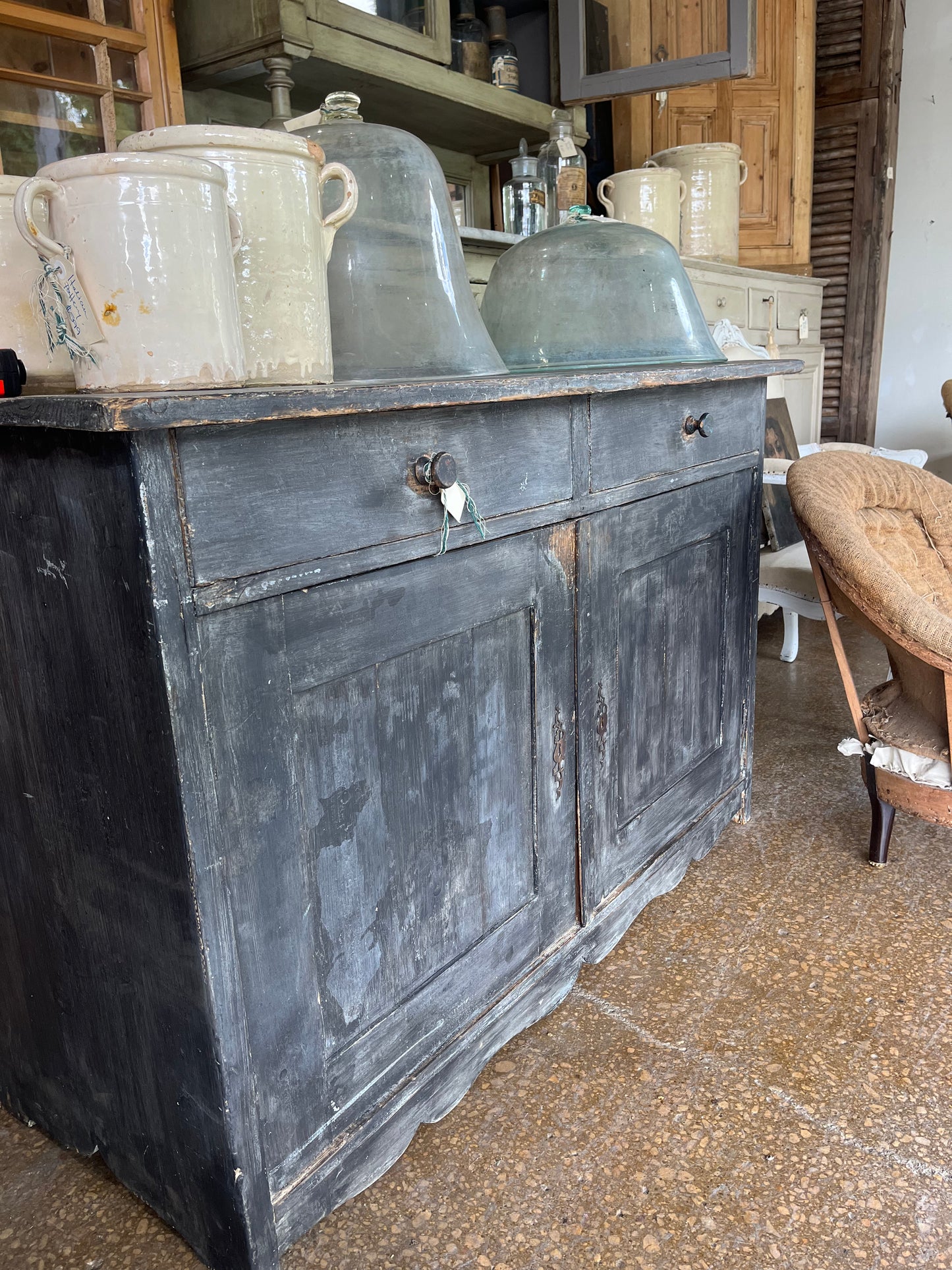 A French painted buffet