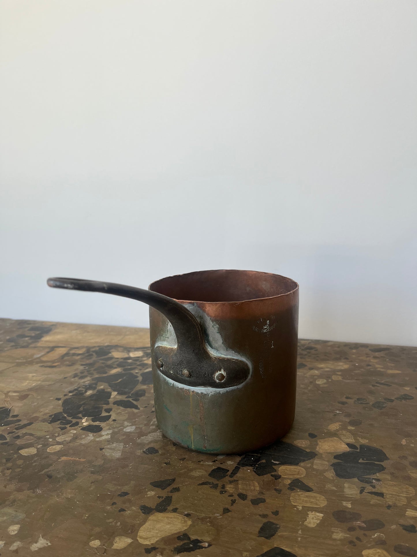 Antique copper pot