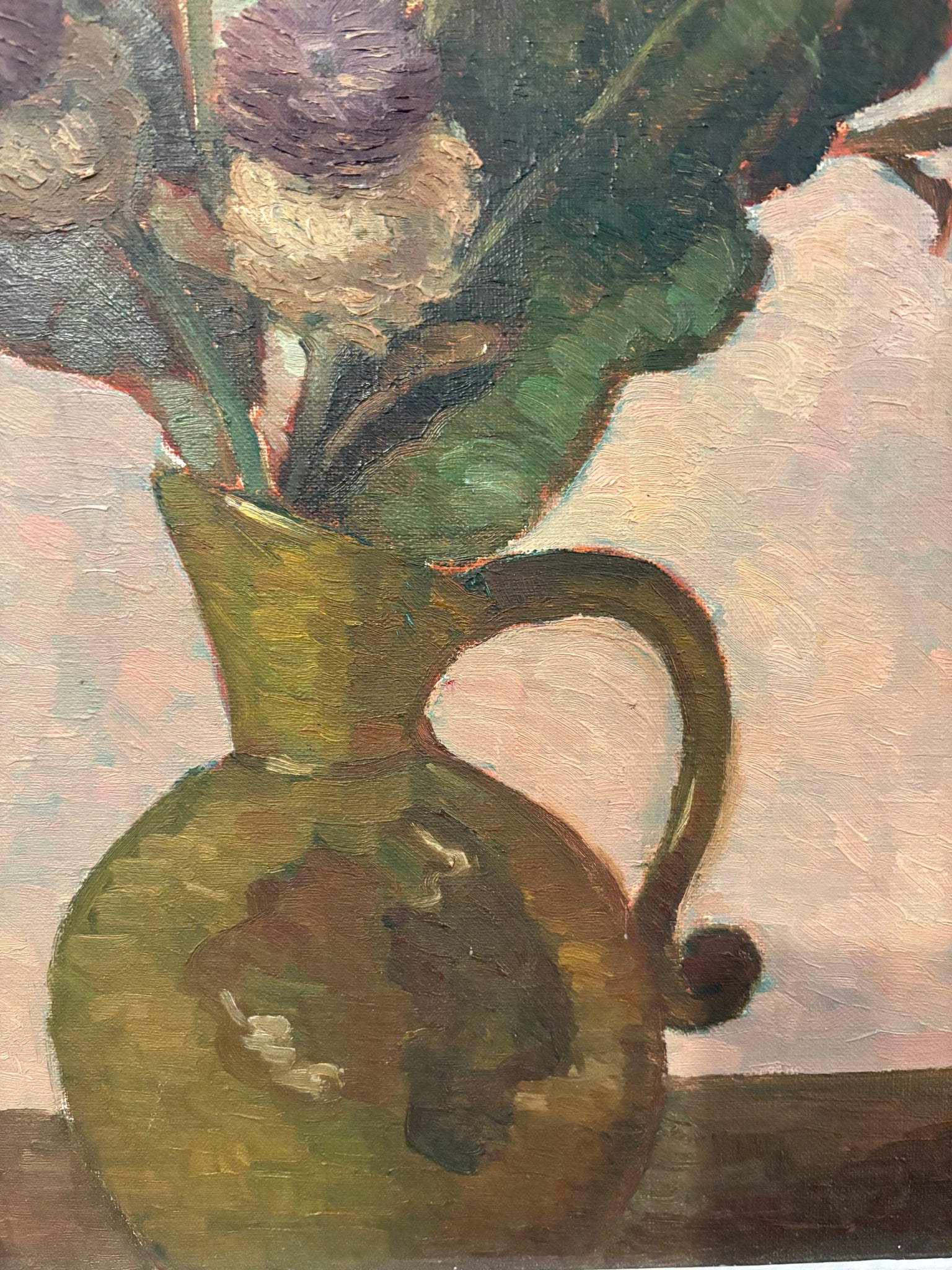 Antique still life of thistles