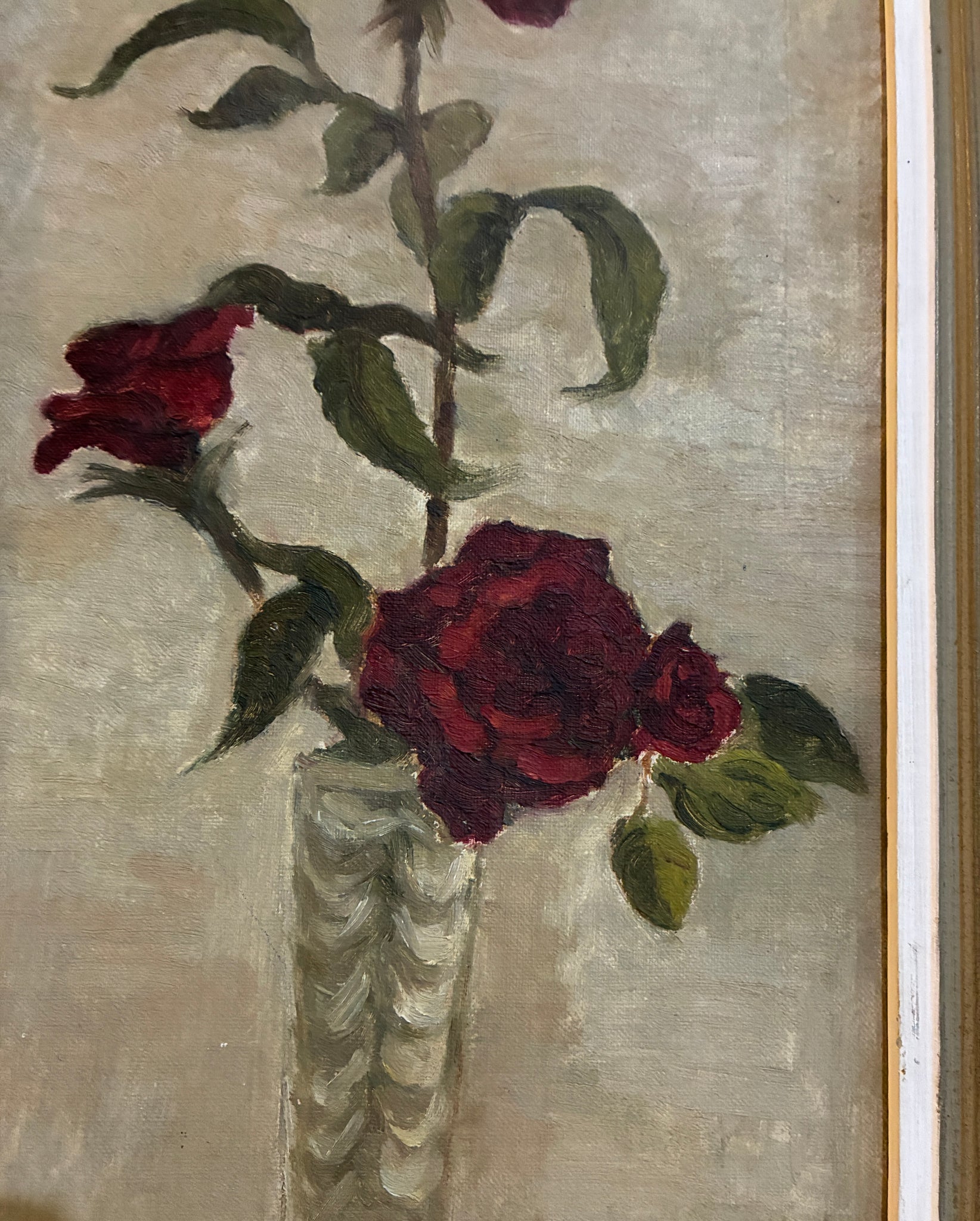 Antique still life of roses
