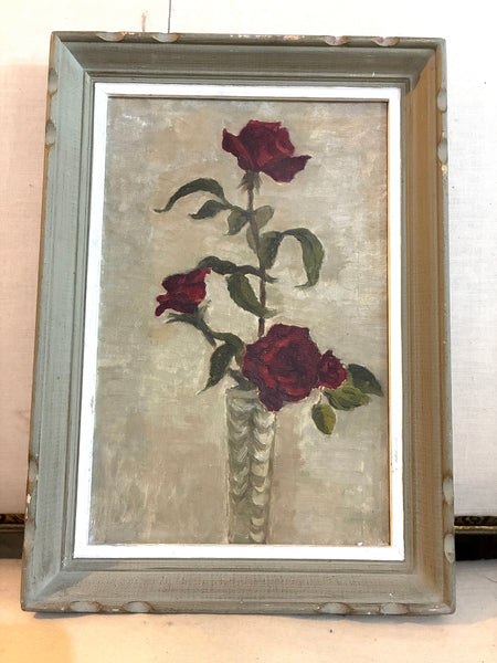 Antique still life of roses