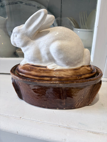 Antique French Rabbit tureen