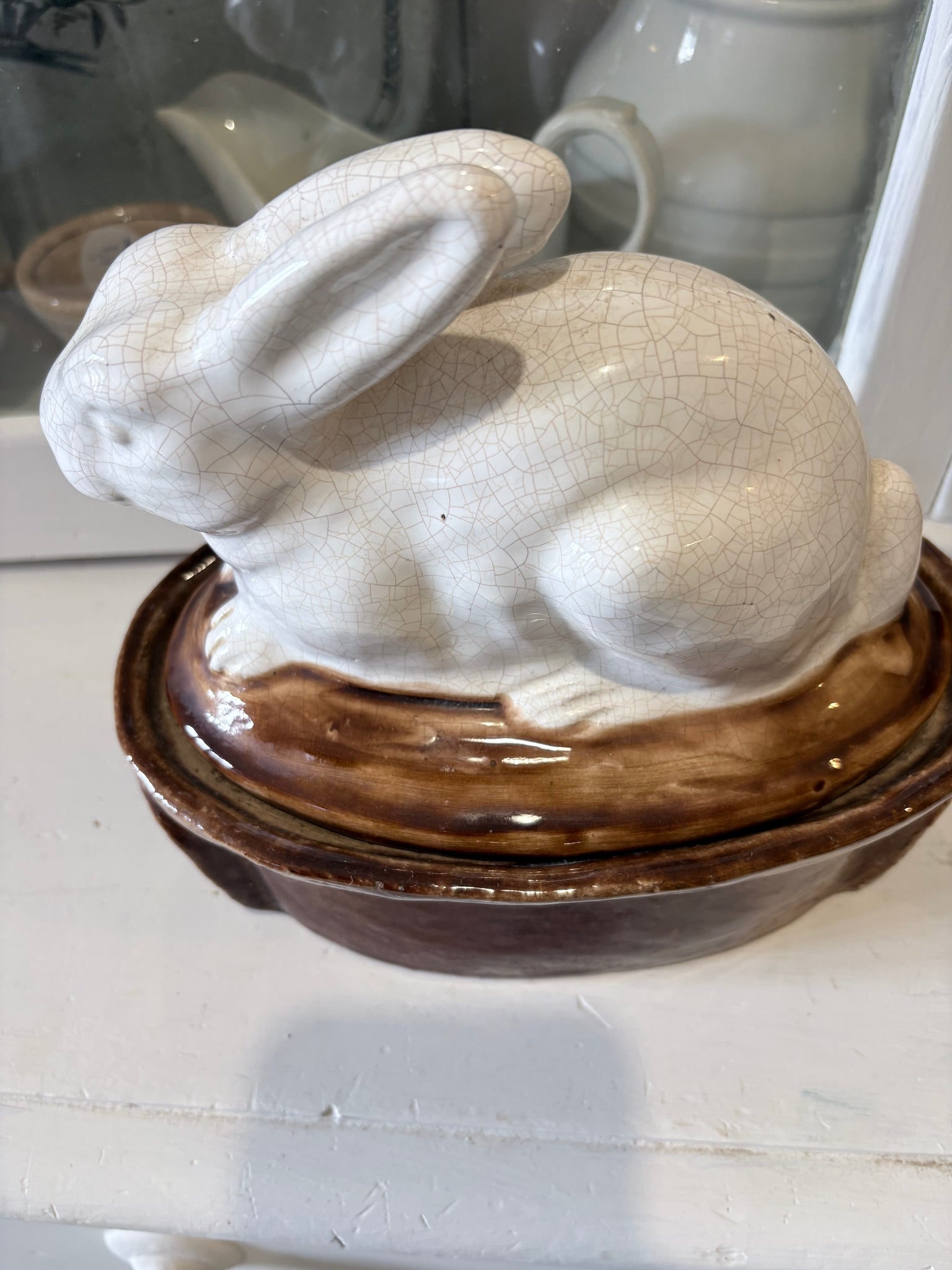 Antique French Rabbit tureen