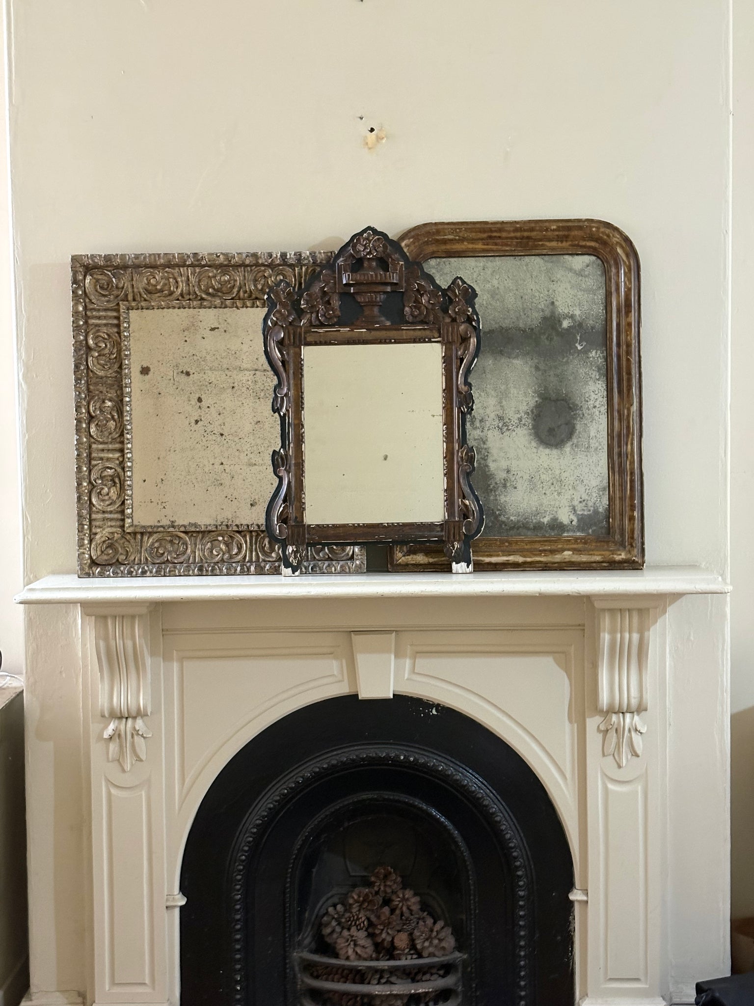 Antique French wedding mirror