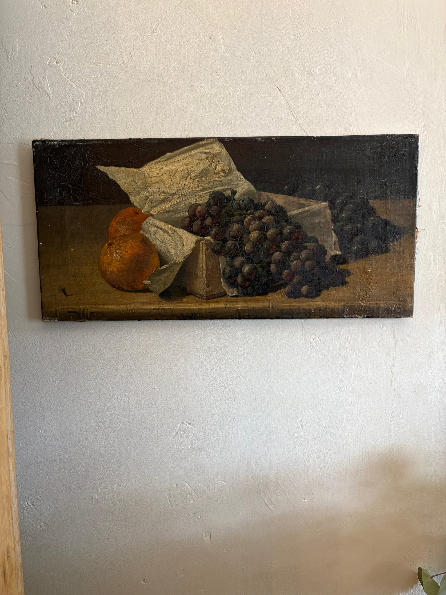 Antique still life oil painting