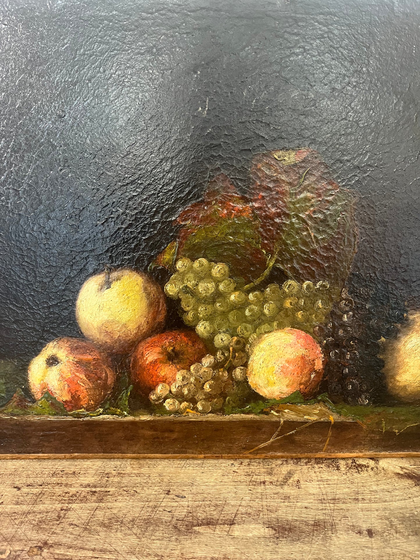 Antique fruit still life painting