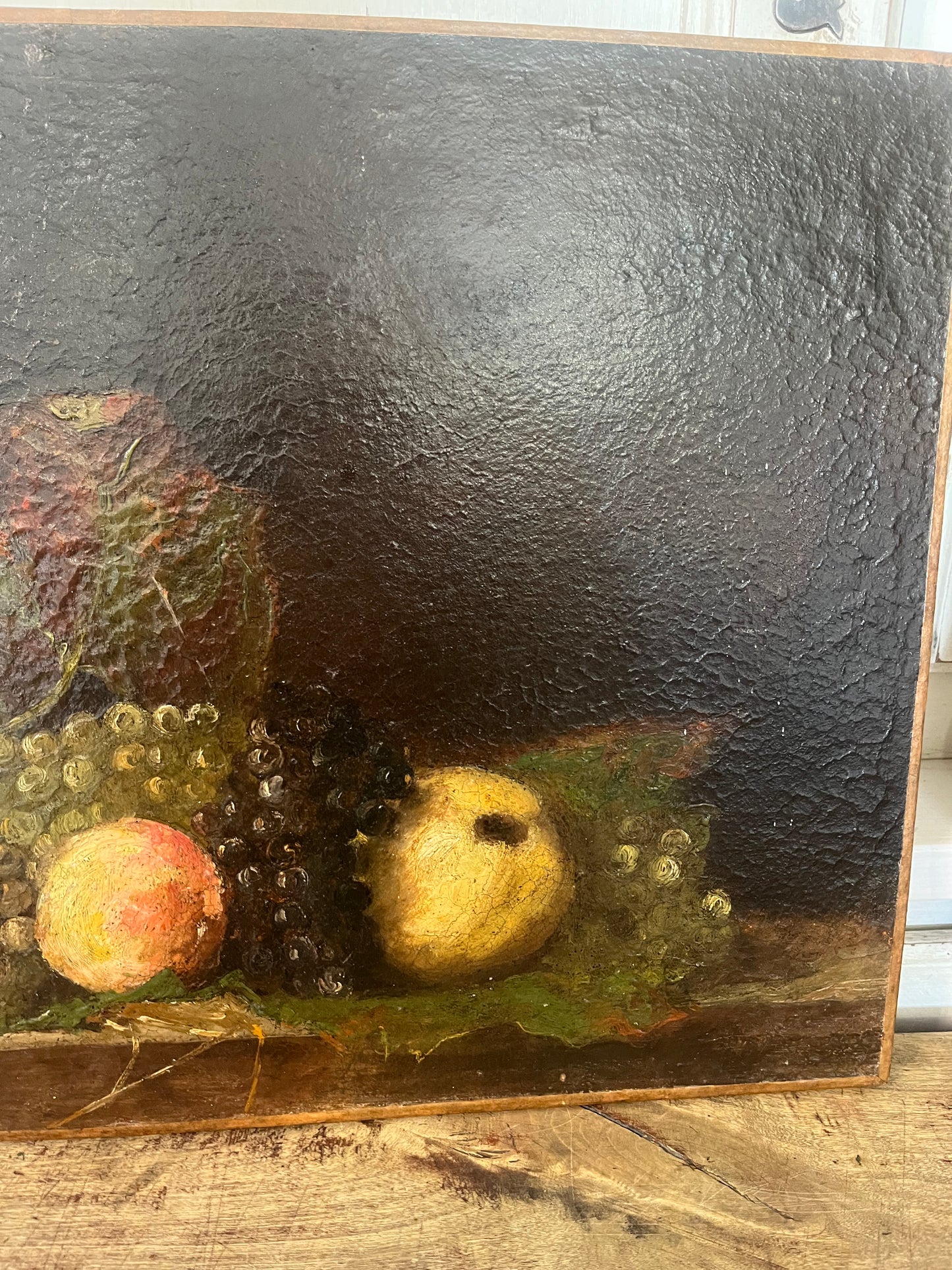 Antique fruit still life painting