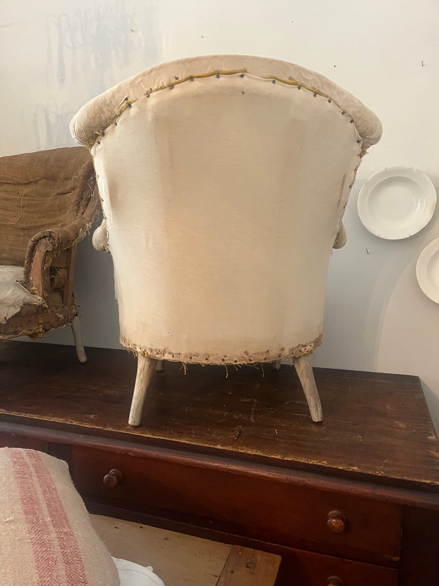 French deconstructed armchair