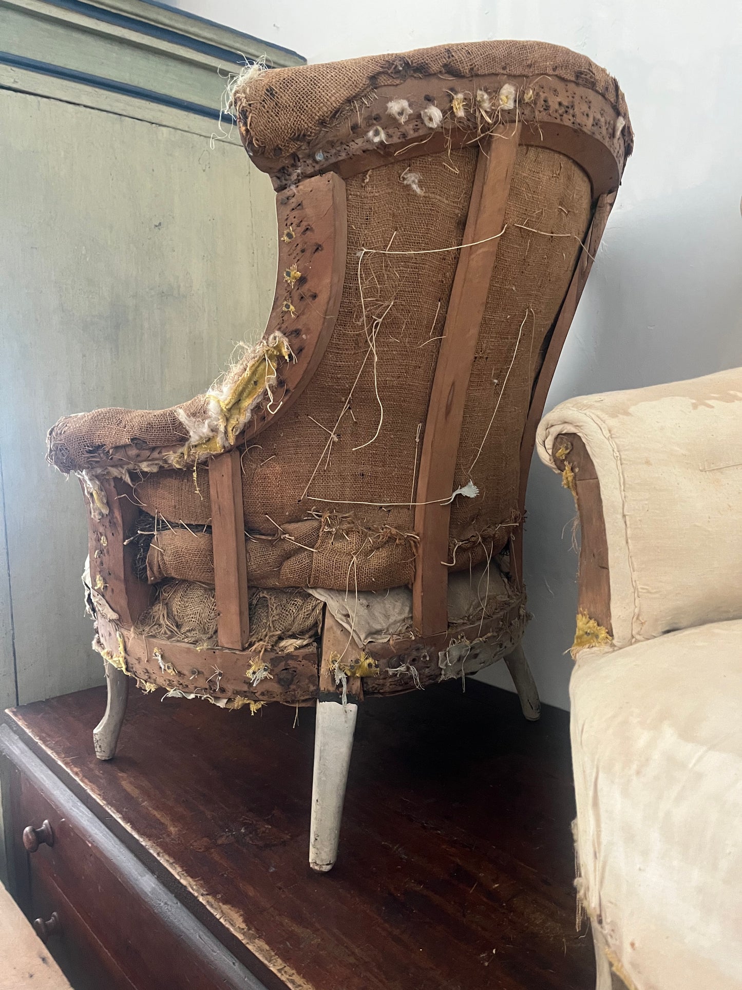 French deconstructed armchair