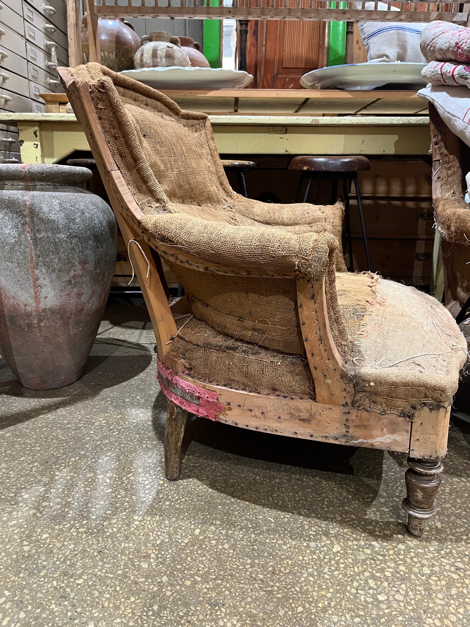 French deconstructed armchair