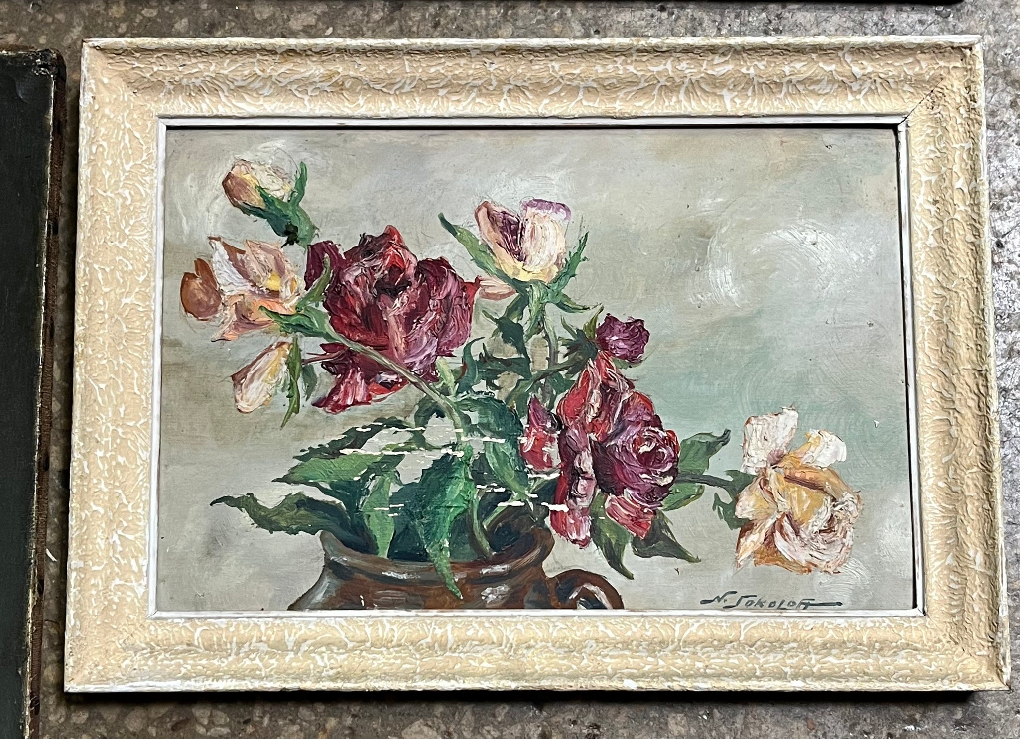 Roses,  oil painting