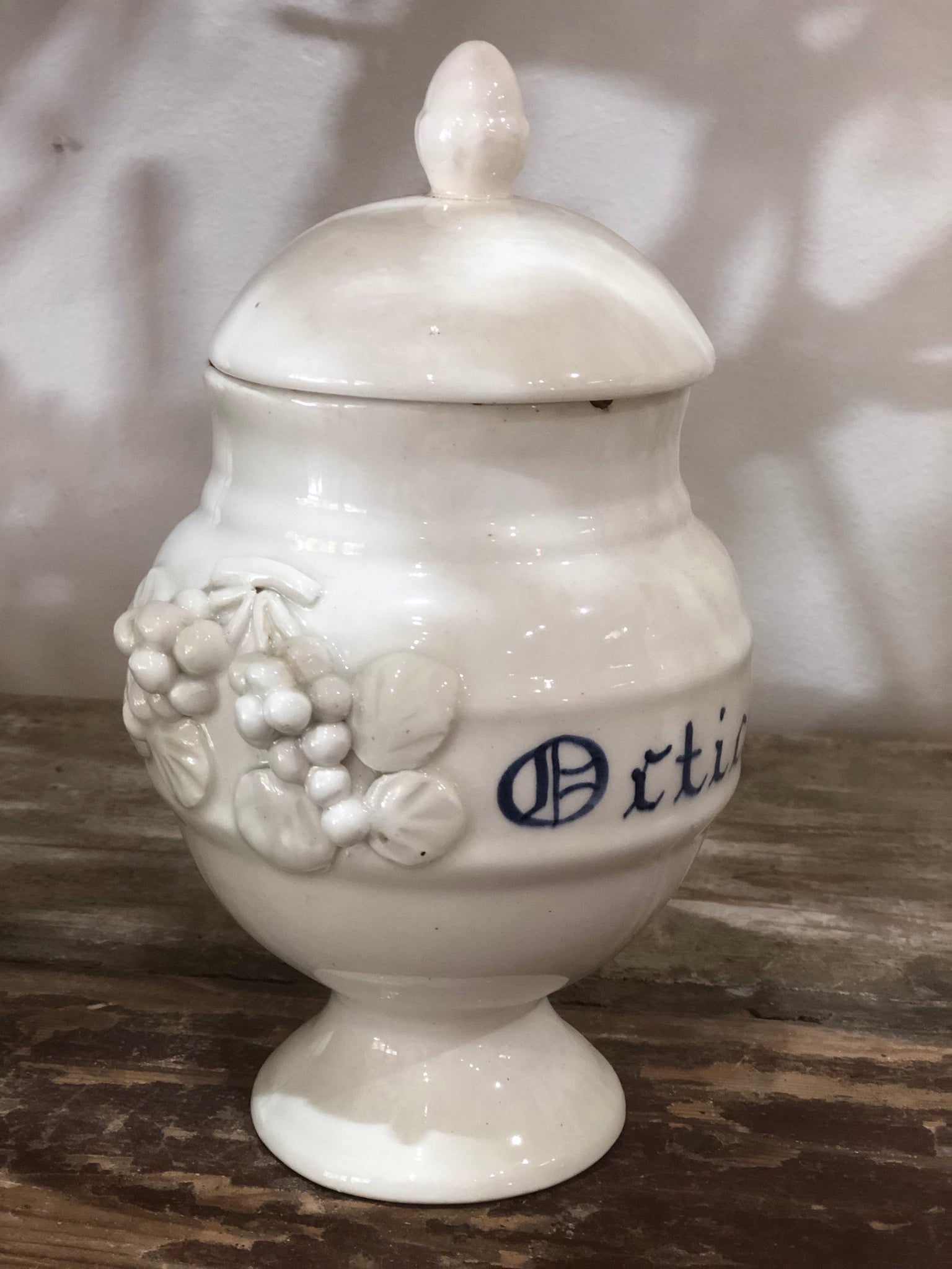 French antique apothecary jar